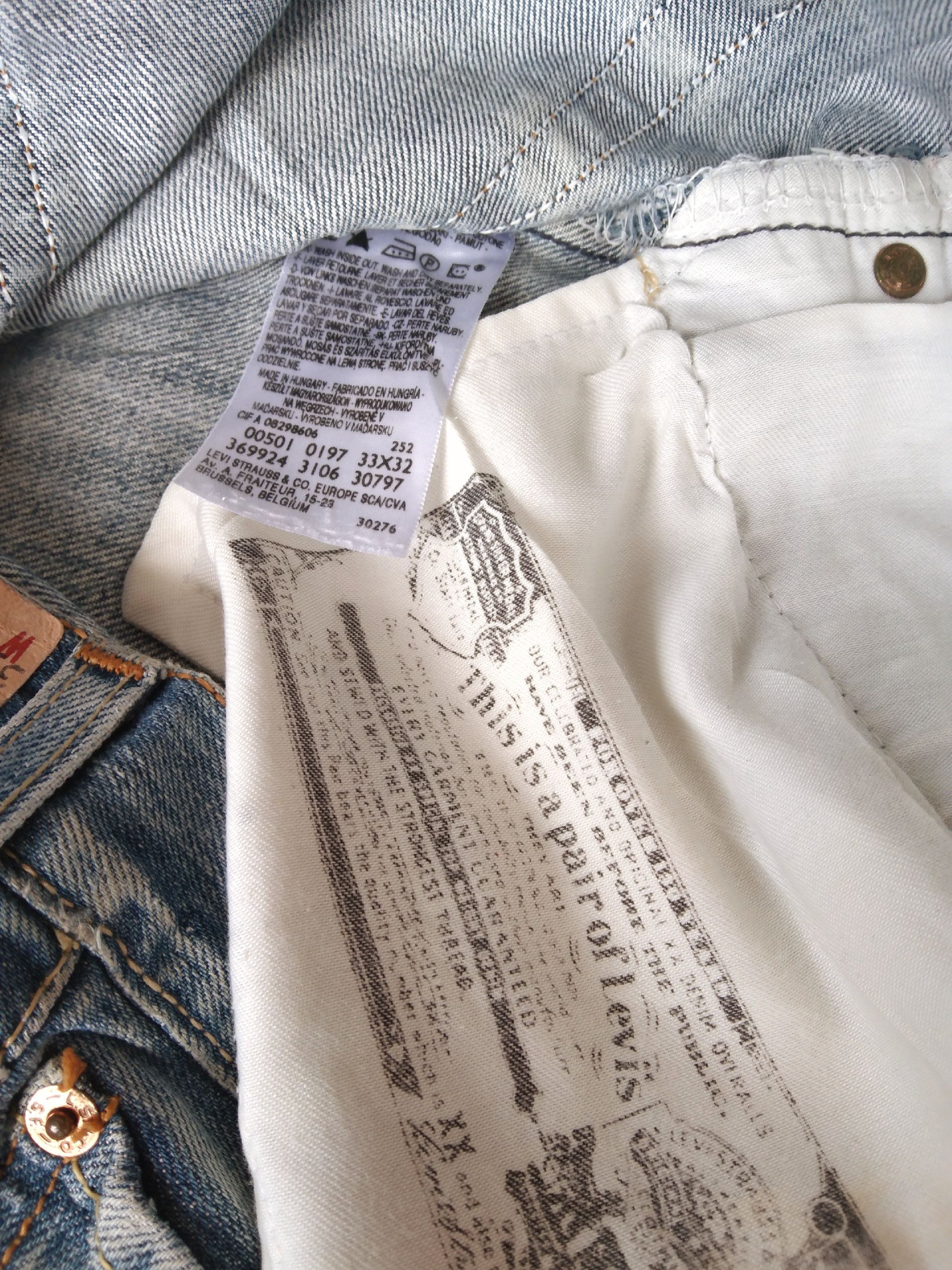 Levi's × Vintage Vintage Levis 501 Straight Leg Distressed Jeans 32x28 Size US 32 / EU 48 - 8 Thumbnail