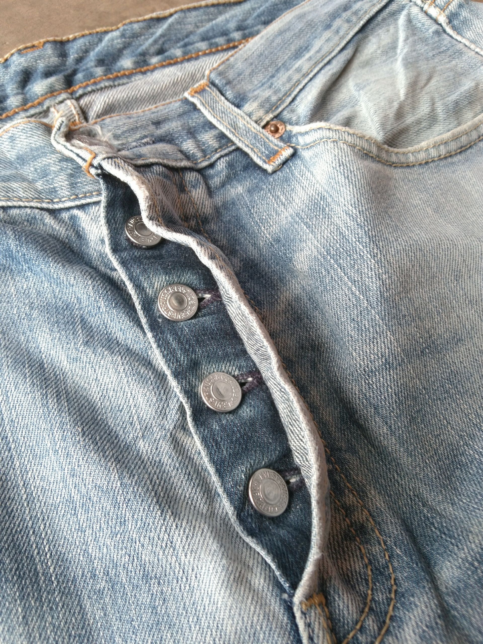 Levi's × Vintage Vintage Levis 501 Straight Leg Distressed Jeans 32x28 Size US 32 / EU 48 - 7 Thumbnail