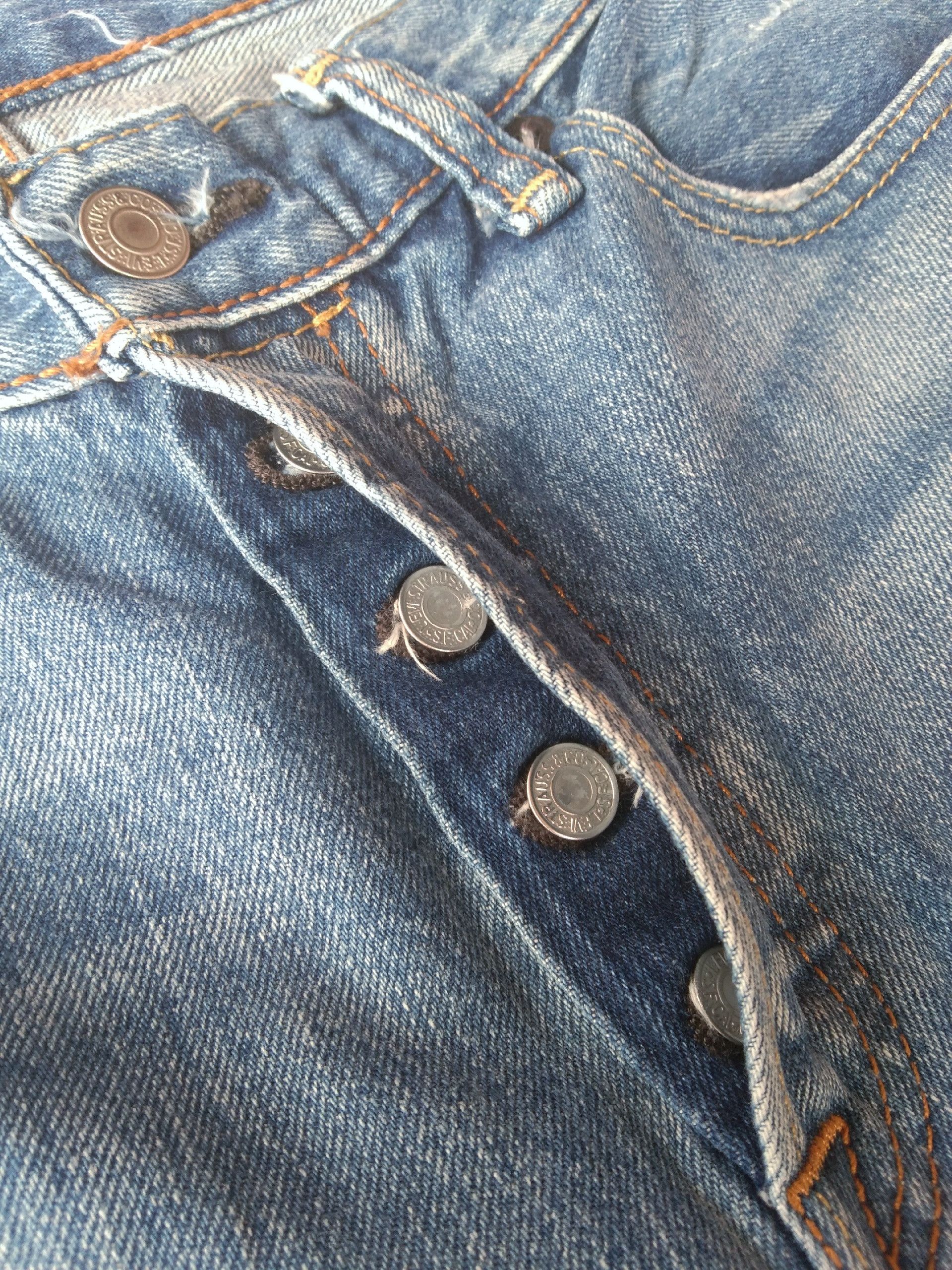 Levi's Vintage Levi's 501 Straight Leg Distressed Jeans 32x30 Size US 32 / EU 48 - 6 Thumbnail