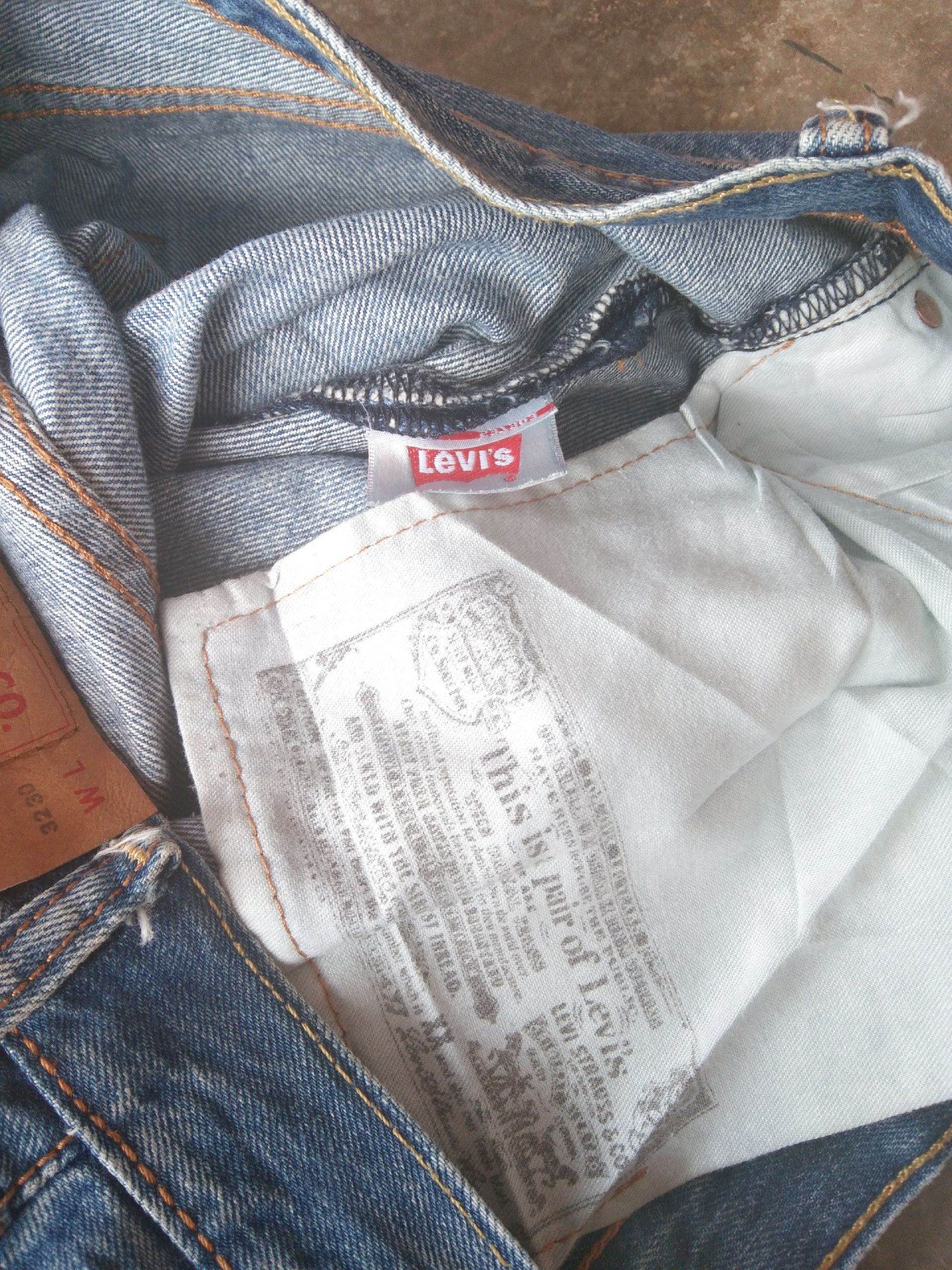 Levi's Vintage Levi's 501 Straight Leg Distressed Jeans 32x30 Size US 32 / EU 48 - 7 Thumbnail