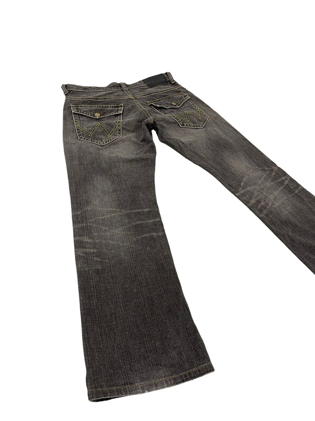 image of Hype Flare Jeans Wrangler Japan Denim Boot Cut 41 in Faded Black, Men's (Size 33)
