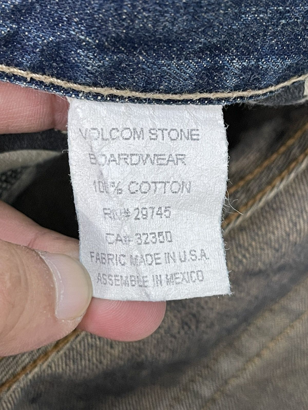 Volcom Curv Leg Baggy Volcom Stone USA Skateboard Denim 4🟦1 Size US 33 - 24 Thumbnail