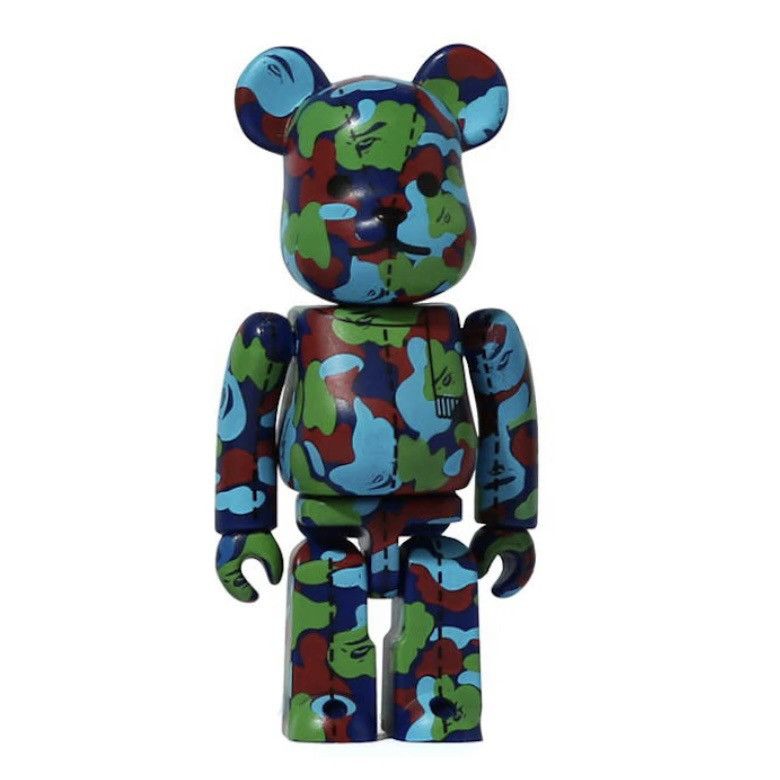 Bape Bape Bearbrick 28th Anniversary Camo #1 100% Green/Red/Blue Size ONE SIZE - 1 Thumbnail
