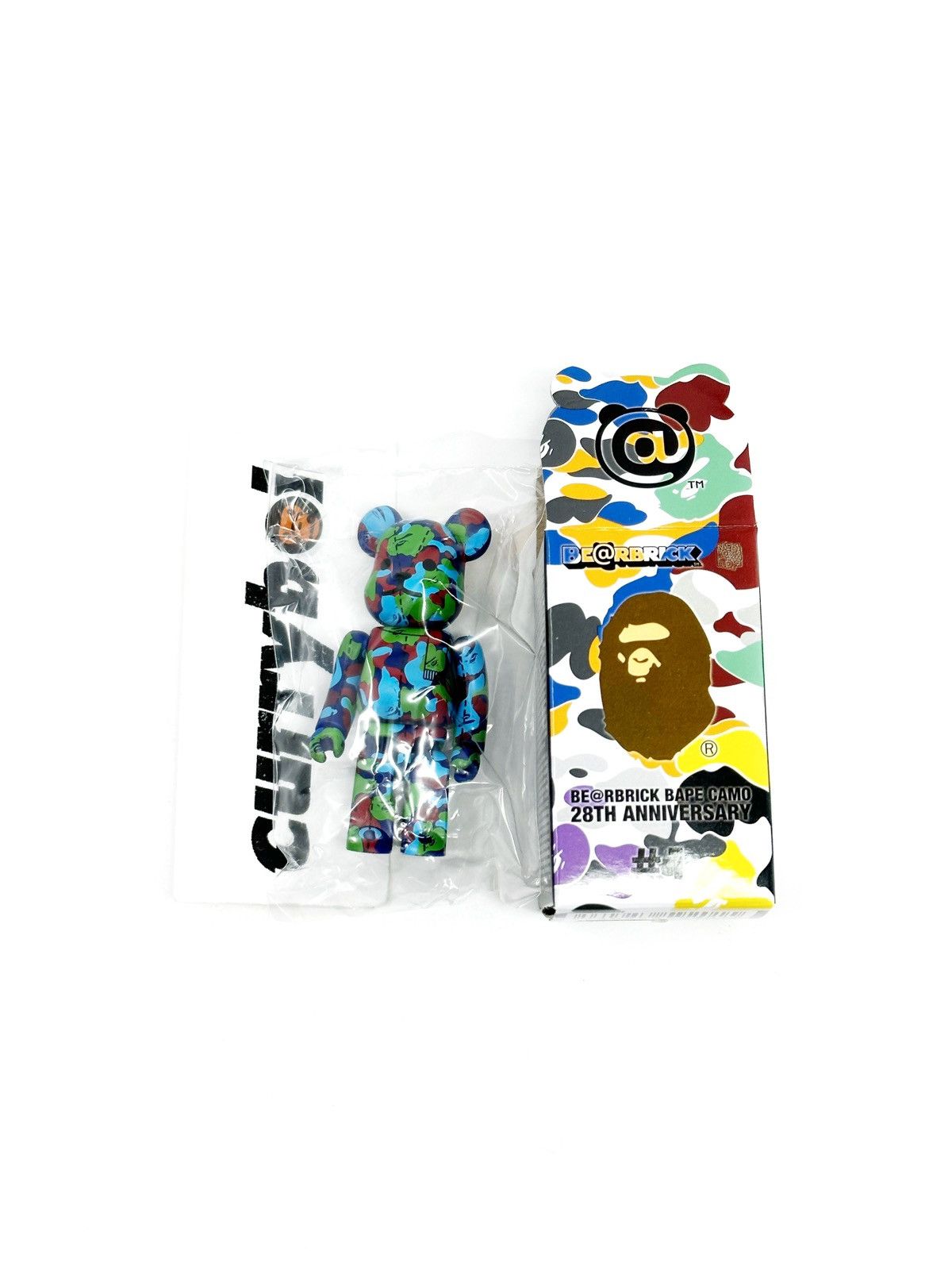 Bape Bape Bearbrick 28th Anniversary Camo #1 100% Green/Red/Blue Size ONE SIZE - 3 Thumbnail