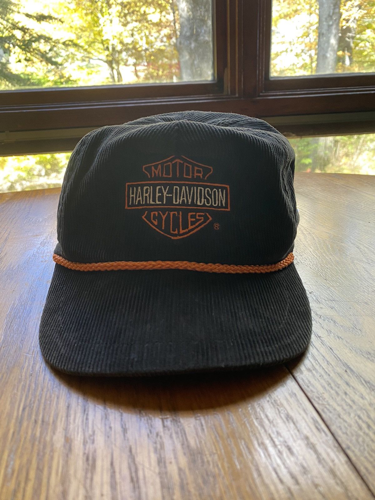 Harley Davidson Harley Davidson vintage corduroy 3D emblem hat Size ONE SIZE - 1 Thumbnail
