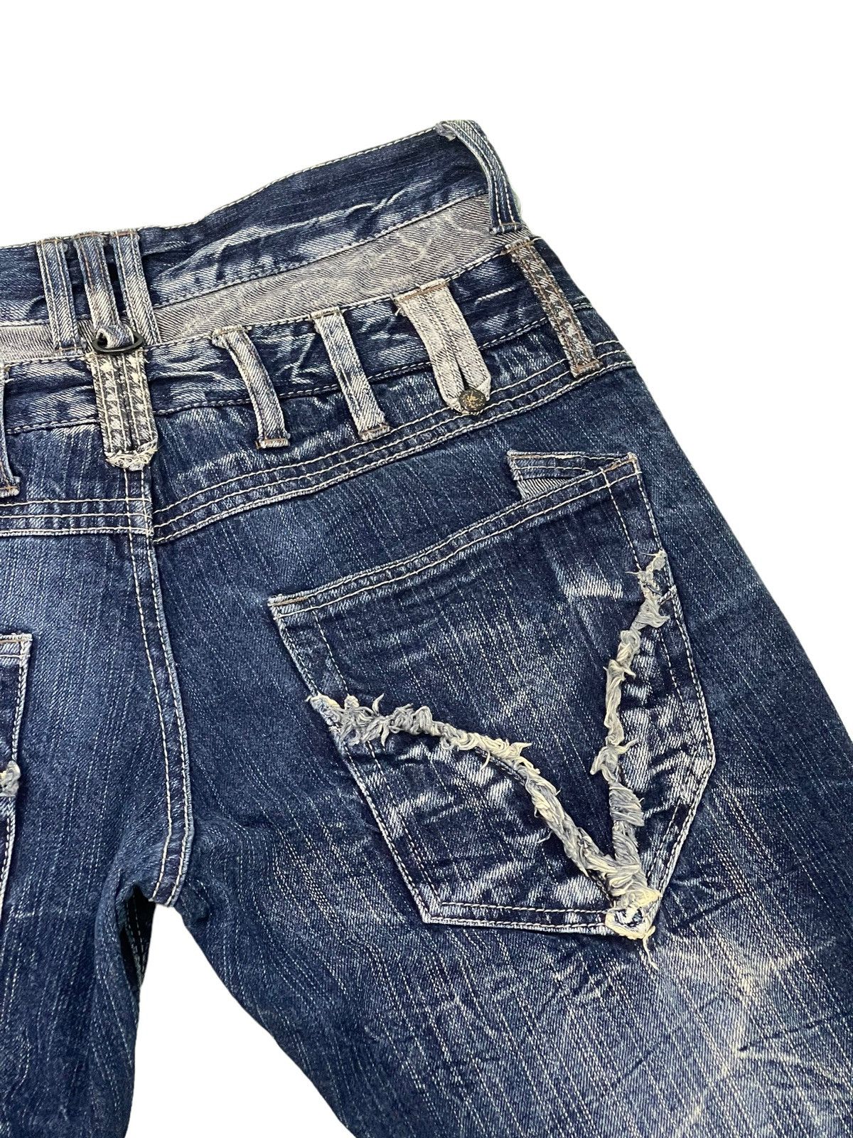 Japanese Brand Double Waist Jeans Blow by Blue Acid Wash Regular 4🟦1 Size US 30 / EU 46 - 9 Thumbnail