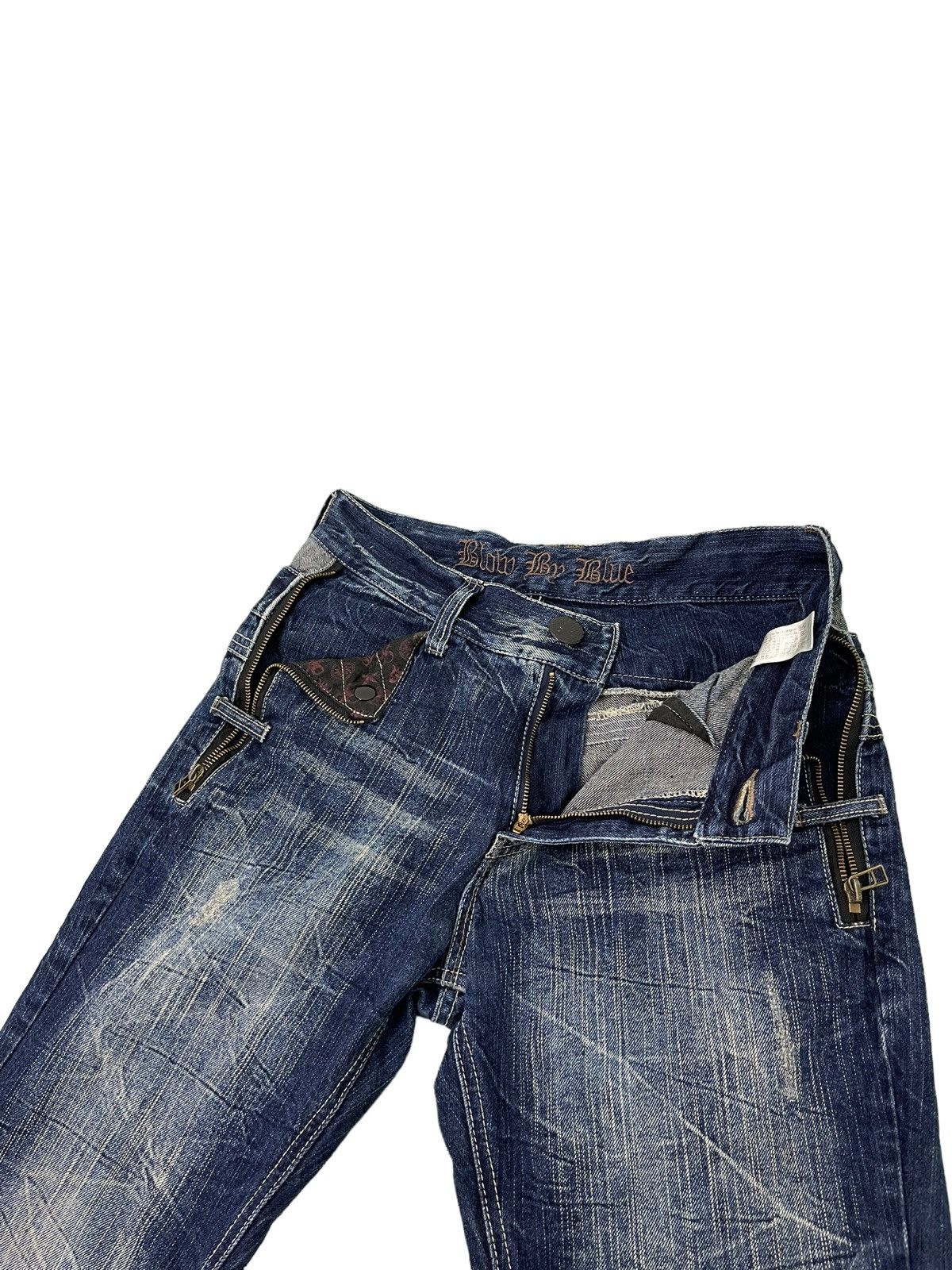 Japanese Brand Double Waist Jeans Blow by Blue Acid Wash Regular 4🟦1 Size US 30 / EU 46 - 21 Thumbnail