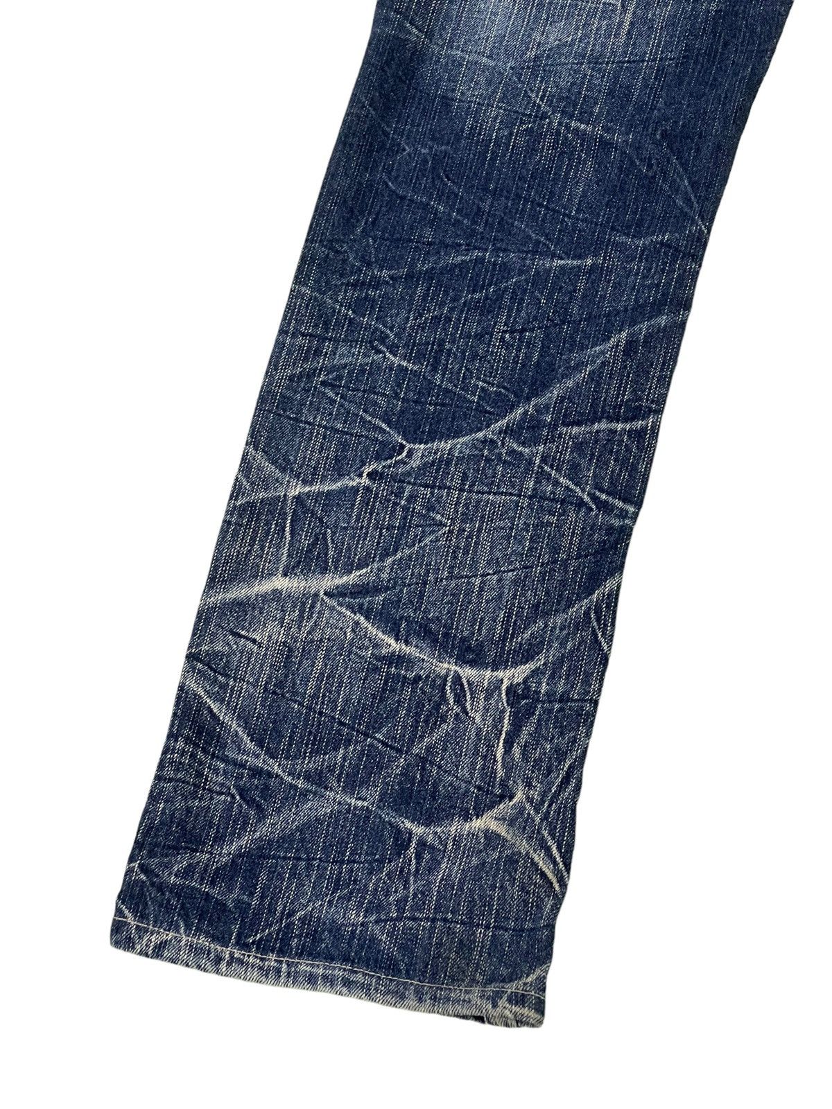 Japanese Brand Double Waist Jeans Blow by Blue Acid Wash Regular 4🟦1 Size US 30 / EU 46 - 5 Thumbnail