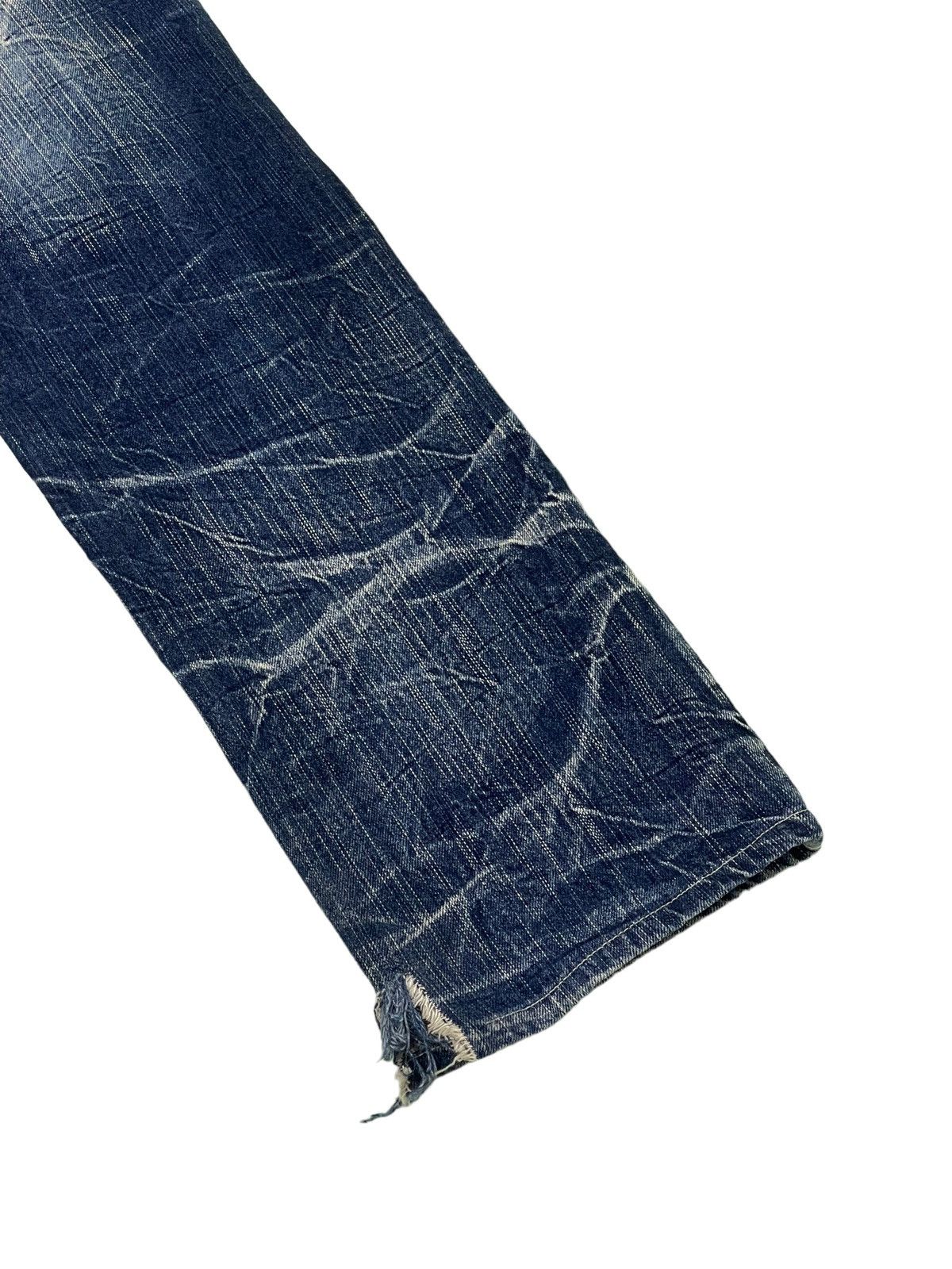 Japanese Brand Double Waist Jeans Blow by Blue Acid Wash Regular 4🟦1 Size US 30 / EU 46 - 4 Thumbnail