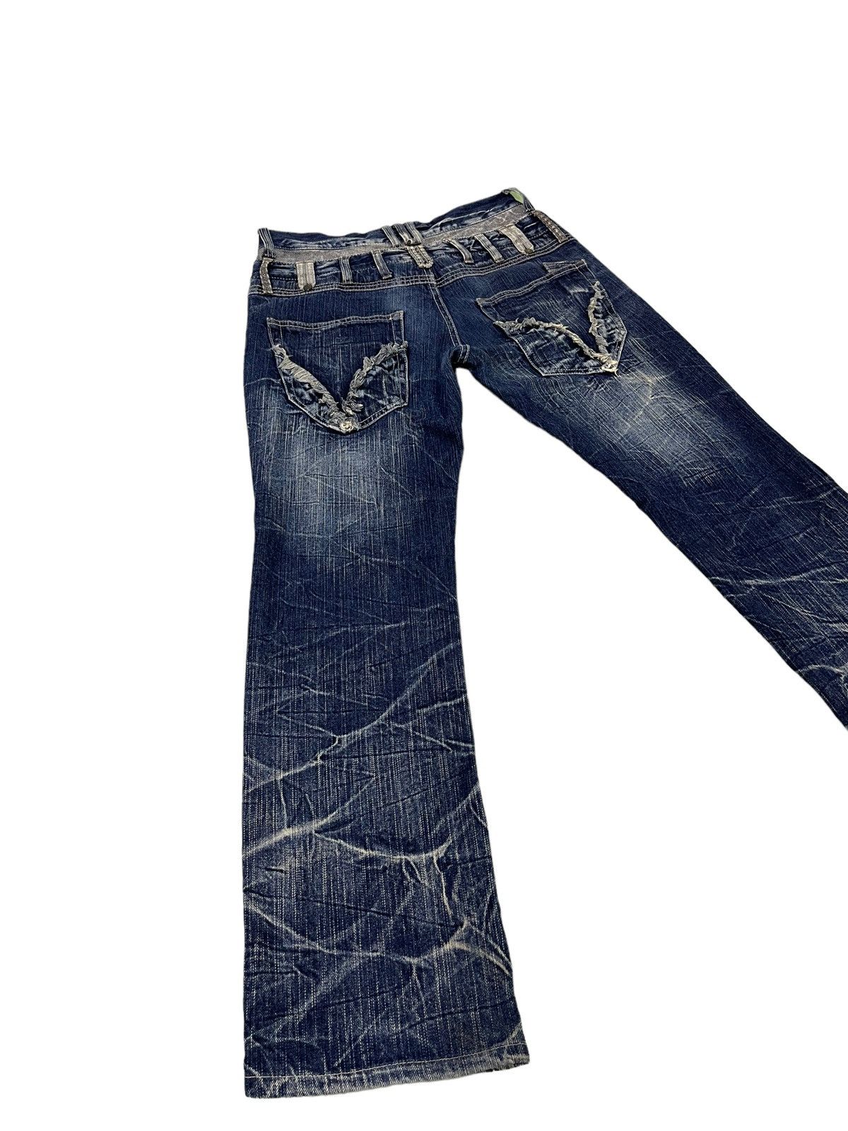 Japanese Brand Double Waist Jeans Blow by Blue Acid Wash Regular 4🟦1 Size US 30 / EU 46 - 1 Thumbnail