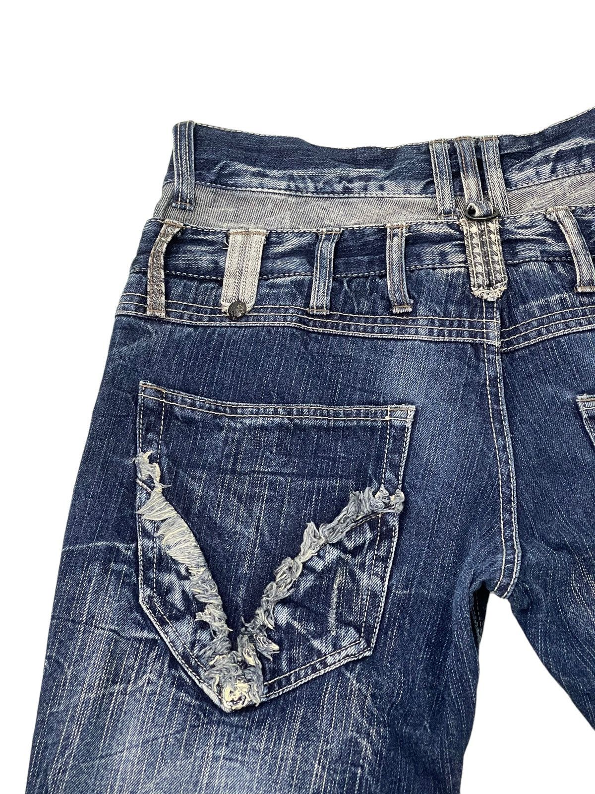 Japanese Brand Double Waist Jeans Blow by Blue Acid Wash Regular 4🟦1 Size US 30 / EU 46 - 8 Thumbnail