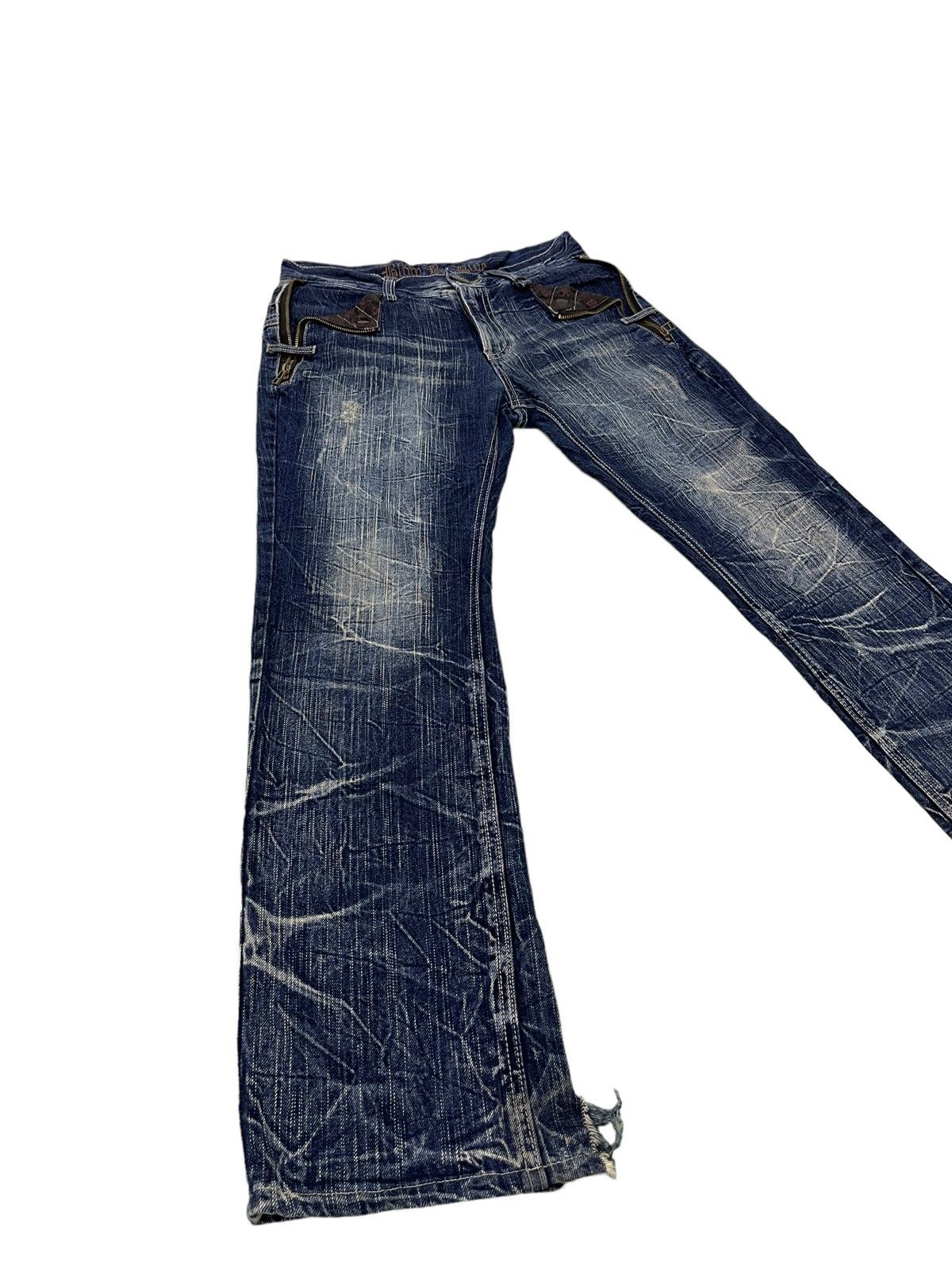 Japanese Brand Double Waist Jeans Blow by Blue Acid Wash Regular 4🟦1 Size US 30 / EU 46 - 11 Thumbnail