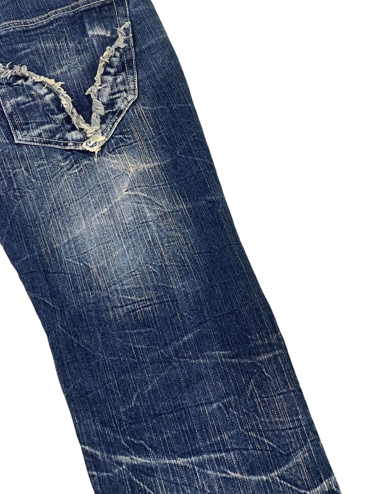 Japanese Brand Double Waist Jeans Blow by Blue Acid Wash Regular 4🟦1 Size US 30 / EU 46 - 7 Thumbnail