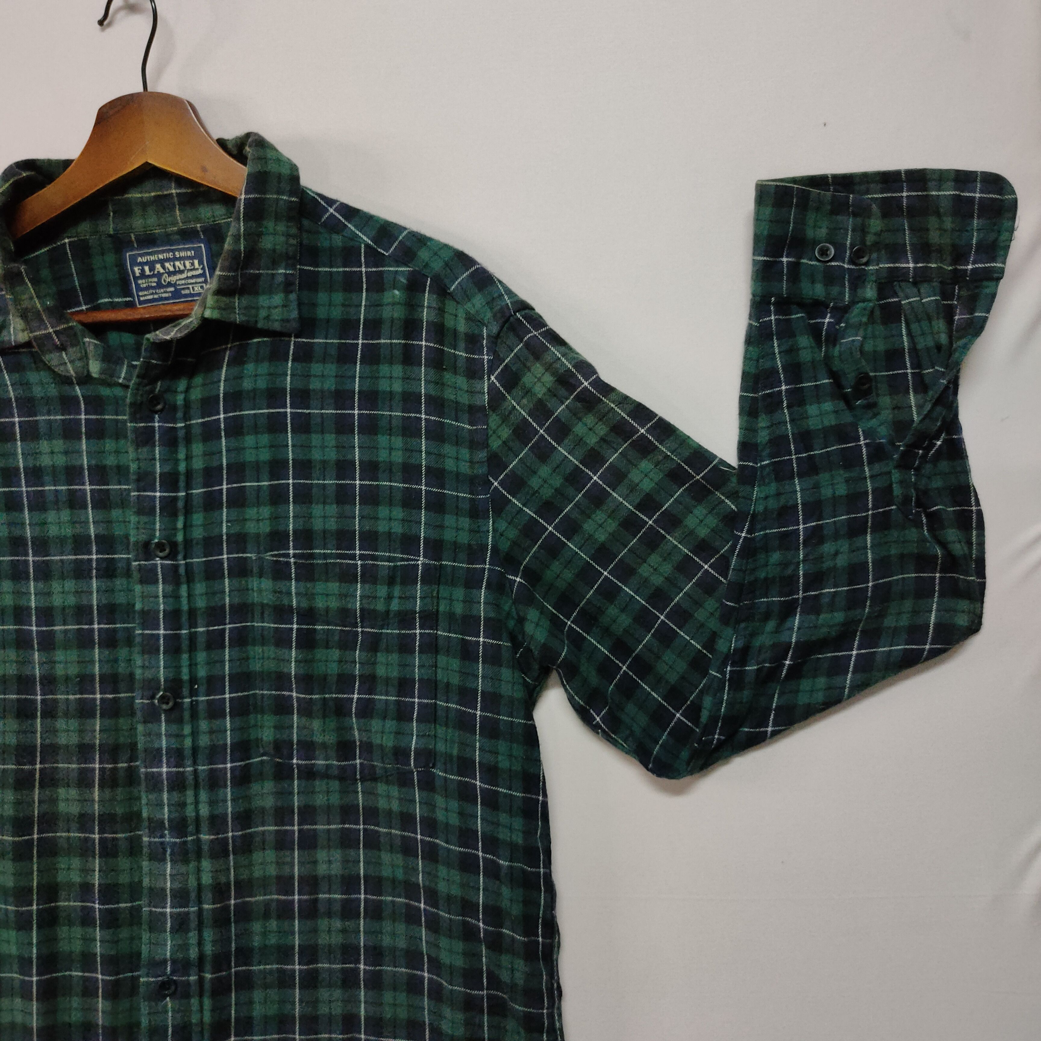 Flannel VINTAGE FLANEL CHEECKRED BUTTON UPS LONG SLEEVE SHIRT Size US L / EU 52-54 / 3 - 11 Thumbnail