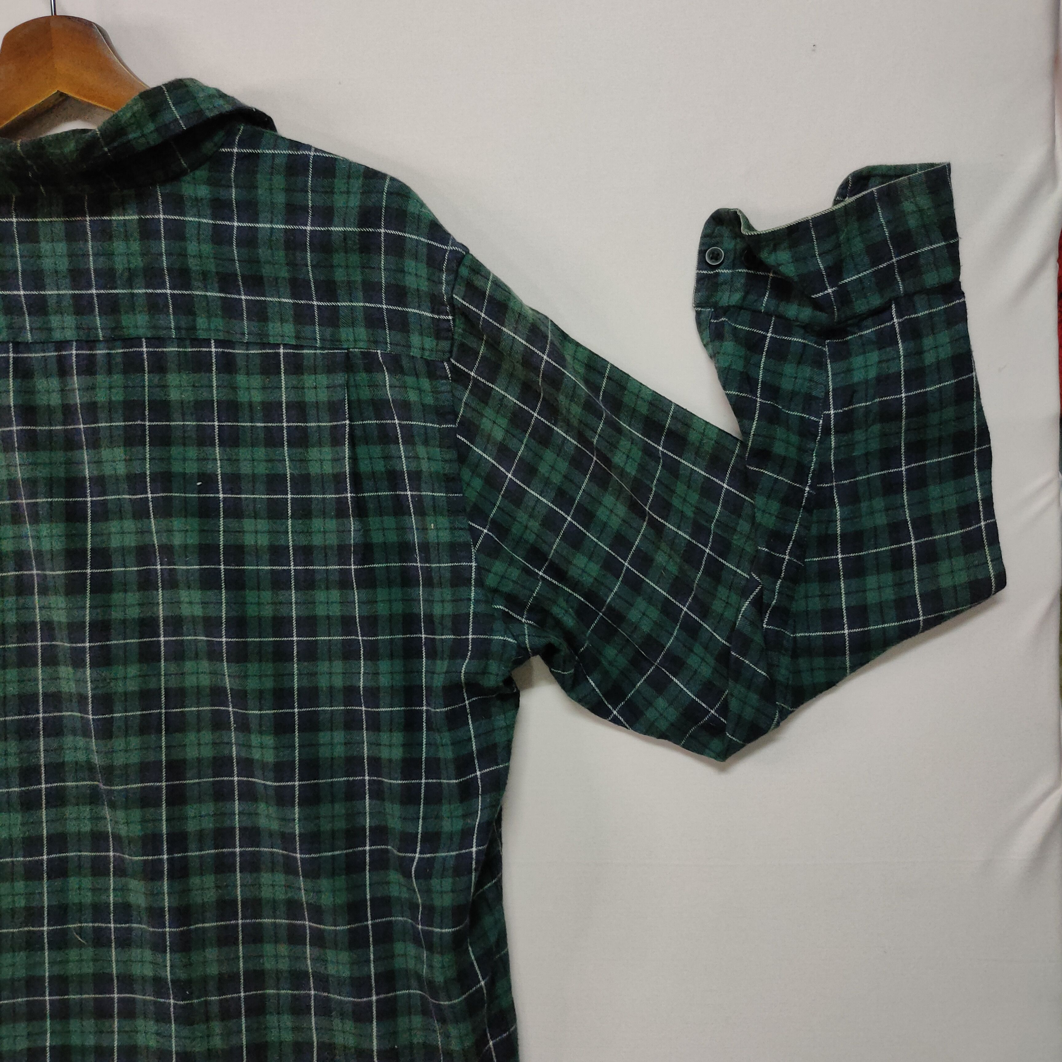 Flannel VINTAGE FLANEL CHEECKRED BUTTON UPS LONG SLEEVE SHIRT Size US L / EU 52-54 / 3 - 4 Thumbnail
