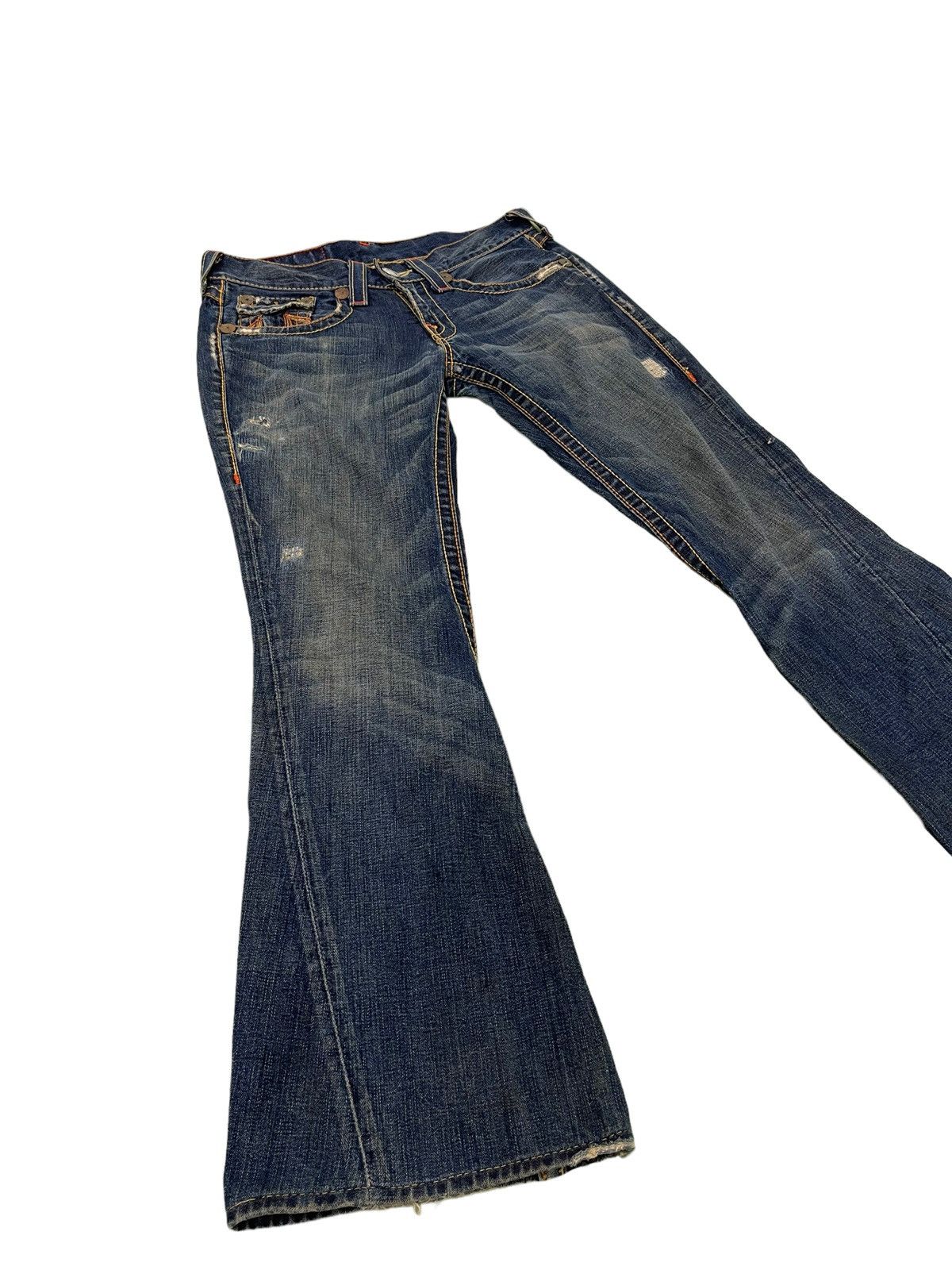 True Religion Flare Jeans True Religion USA Low Rise Boot Cut Denim 4🟦1 Size US 31 - 1 Thumbnail