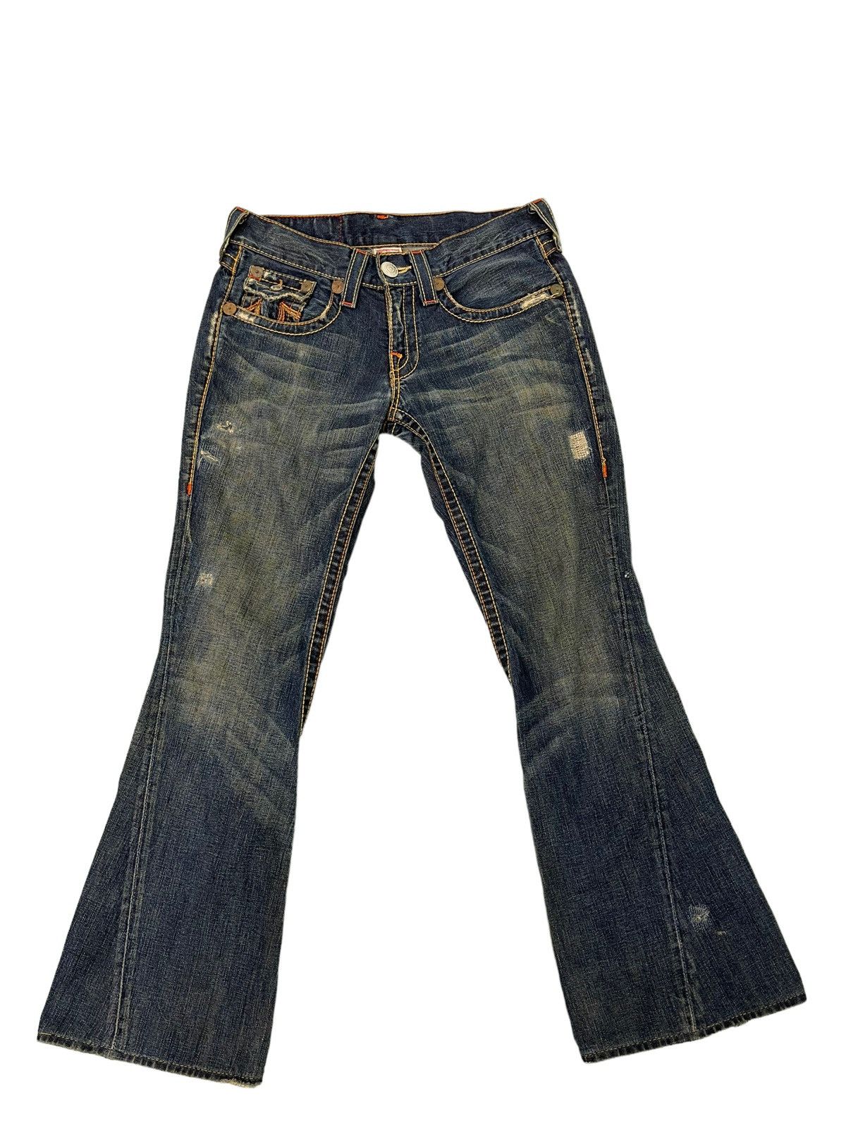 True Religion Flare Jeans True Religion USA Low Rise Boot Cut Denim 4🟦1 Size US 31 - 2 Thumbnail