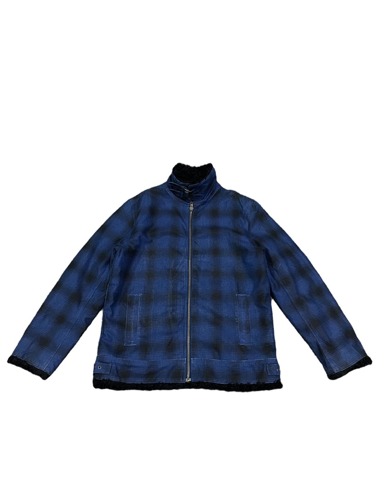 Japanese Brand Japanese Denim Plaid Style Ranchwear Jacket Sherpa Lining Size US L / EU 52-54 / 3 - 5 Thumbnail