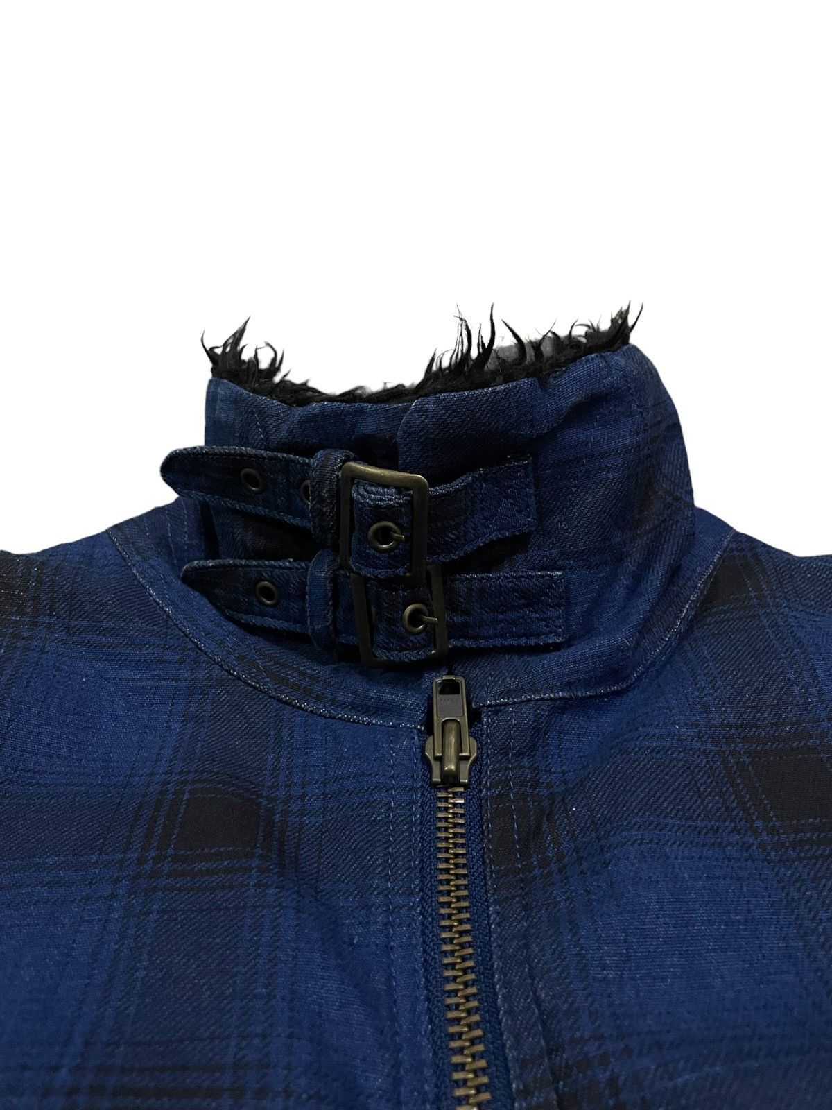Japanese Brand Japanese Denim Plaid Style Ranchwear Jacket Sherpa Lining Size US L / EU 52-54 / 3 - 2 Thumbnail