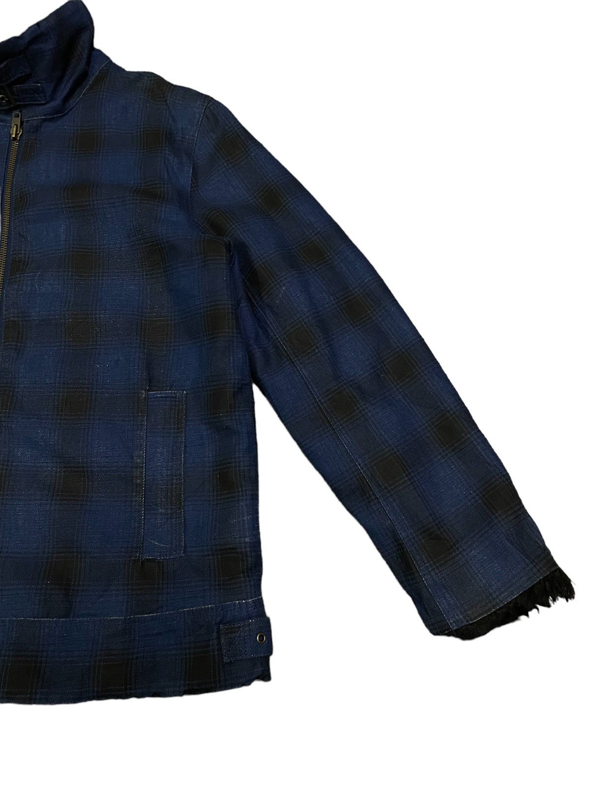 Japanese Brand Japanese Denim Plaid Style Ranchwear Jacket Sherpa Lining Size US L / EU 52-54 / 3 - 4 Thumbnail