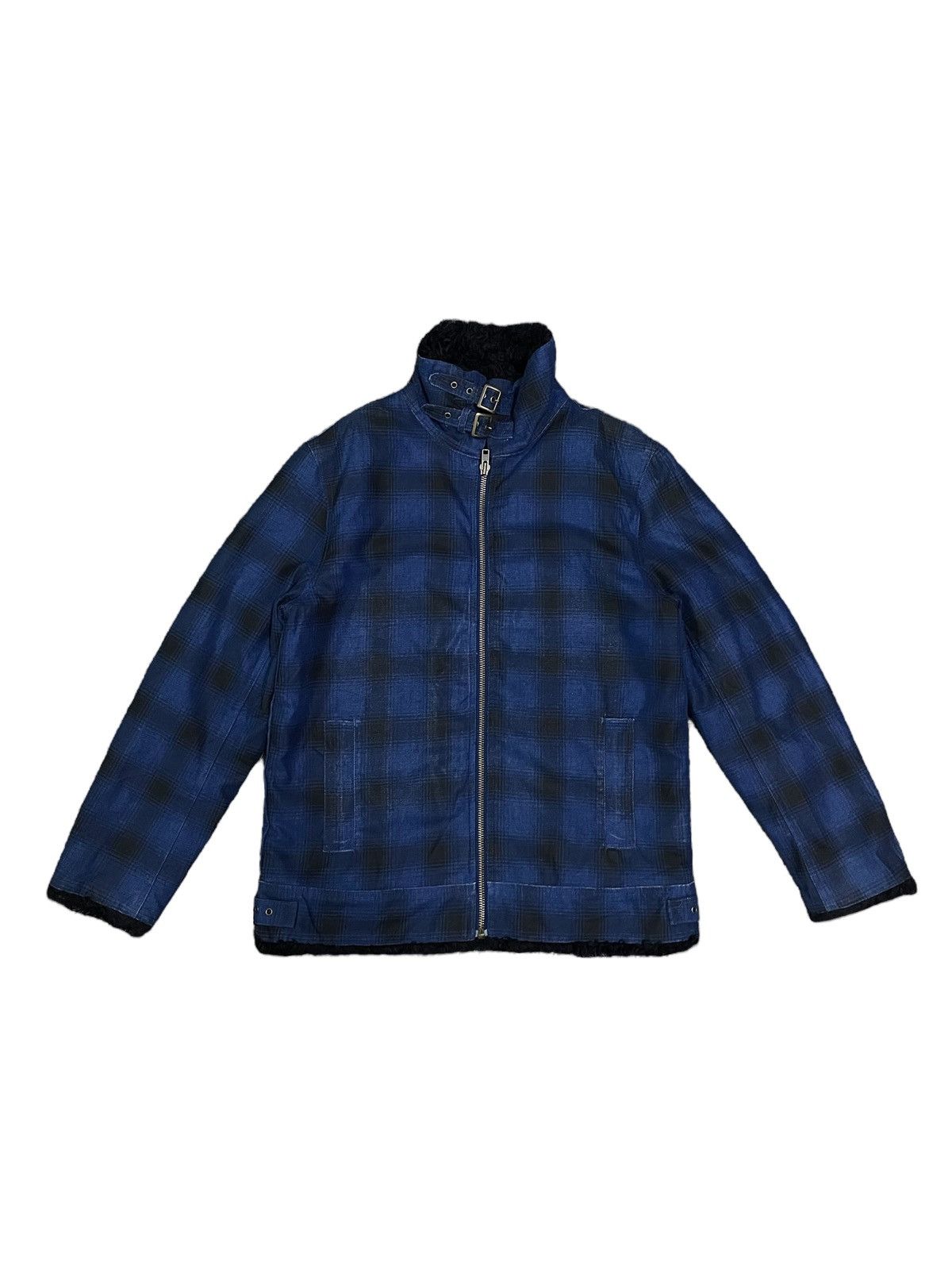 Japanese Brand Japanese Denim Plaid Style Ranchwear Jacket Sherpa Lining Size US L / EU 52-54 / 3 - 1 Thumbnail