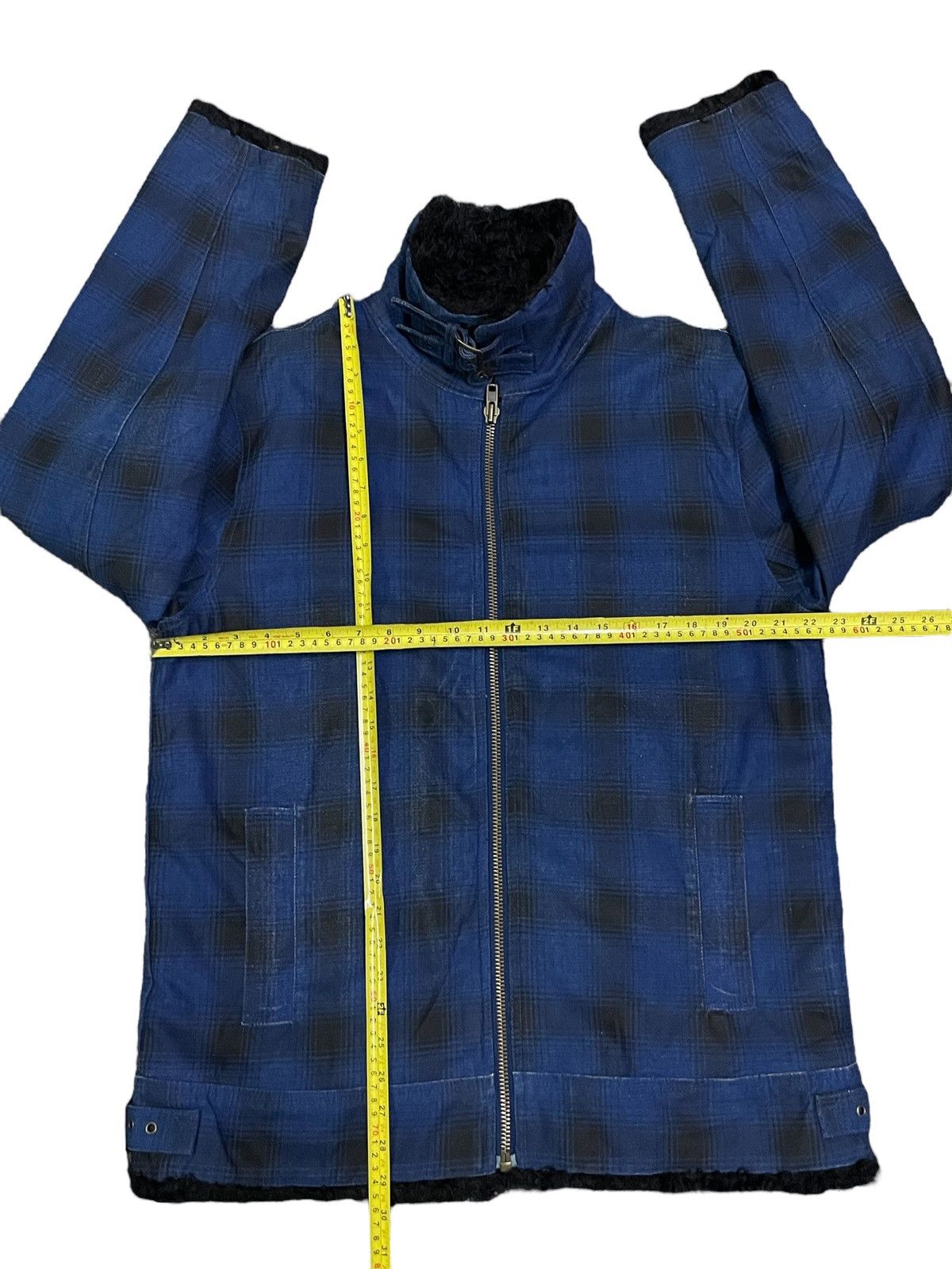 Japanese Brand Japanese Denim Plaid Style Ranchwear Jacket Sherpa Lining Size US L / EU 52-54 / 3 - 14 Thumbnail