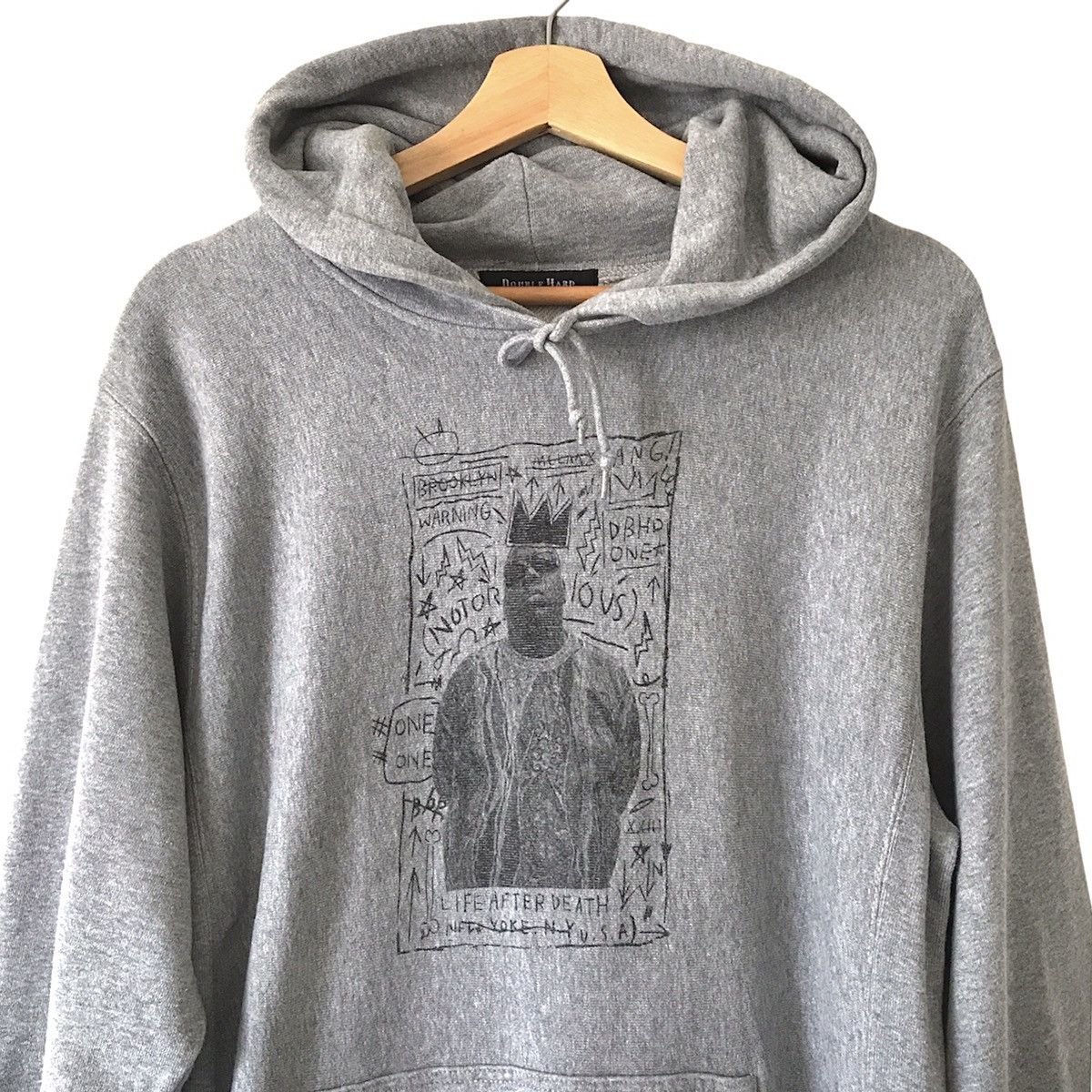 Japanese Brand Authentic Double Hard Japan Notorious BIG X Basquiat Hoodie Size US L / EU 52-54 / 3 - 1 Thumbnail