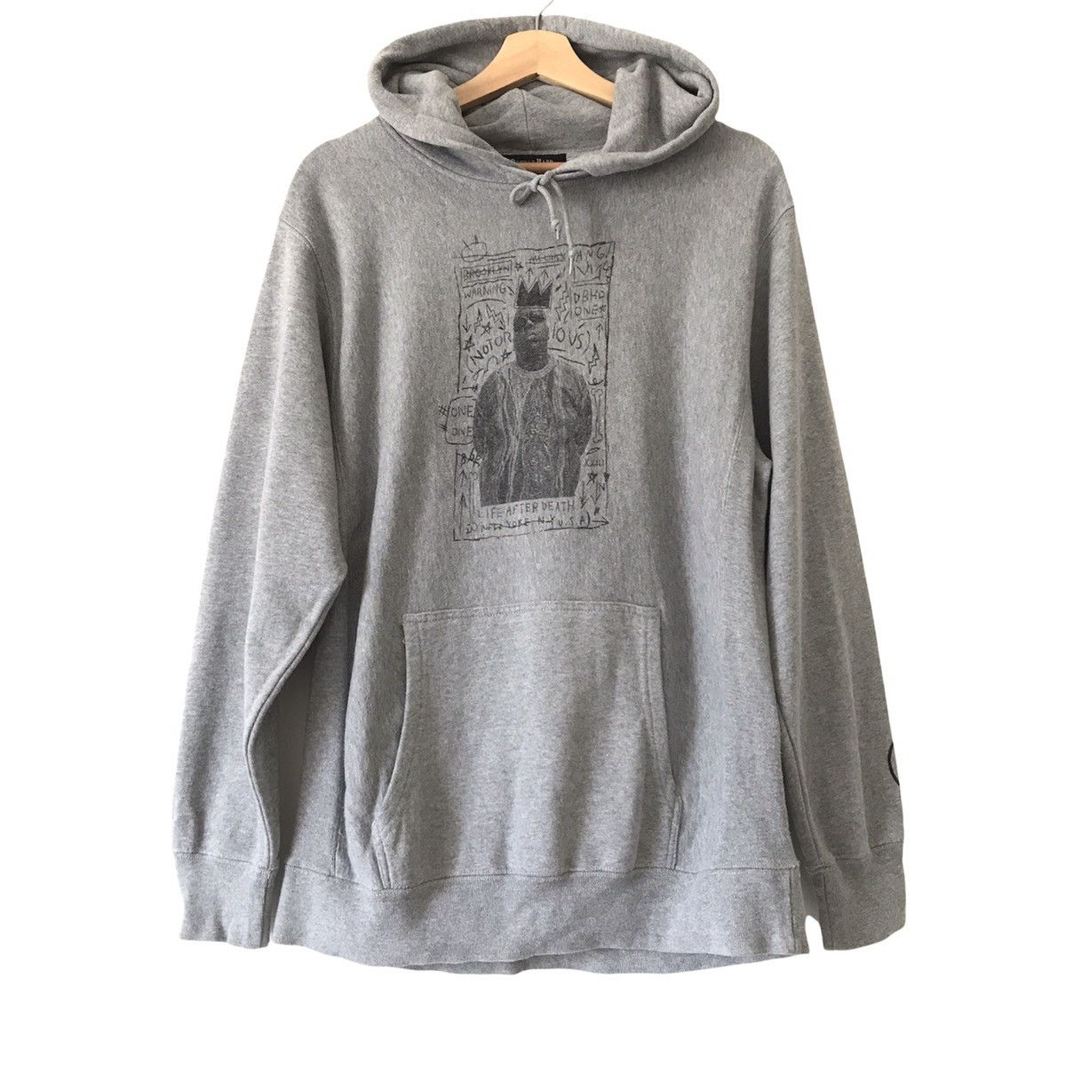 Japanese Brand Authentic Double Hard Japan Notorious BIG X Basquiat Hoodie Size US L / EU 52-54 / 3 - 2 Thumbnail
