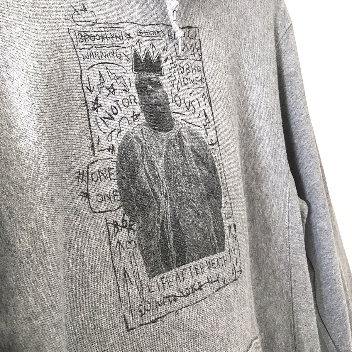 Japanese Brand Authentic Double Hard Japan Notorious BIG X Basquiat Hoodie Size US L / EU 52-54 / 3 - 4 Thumbnail