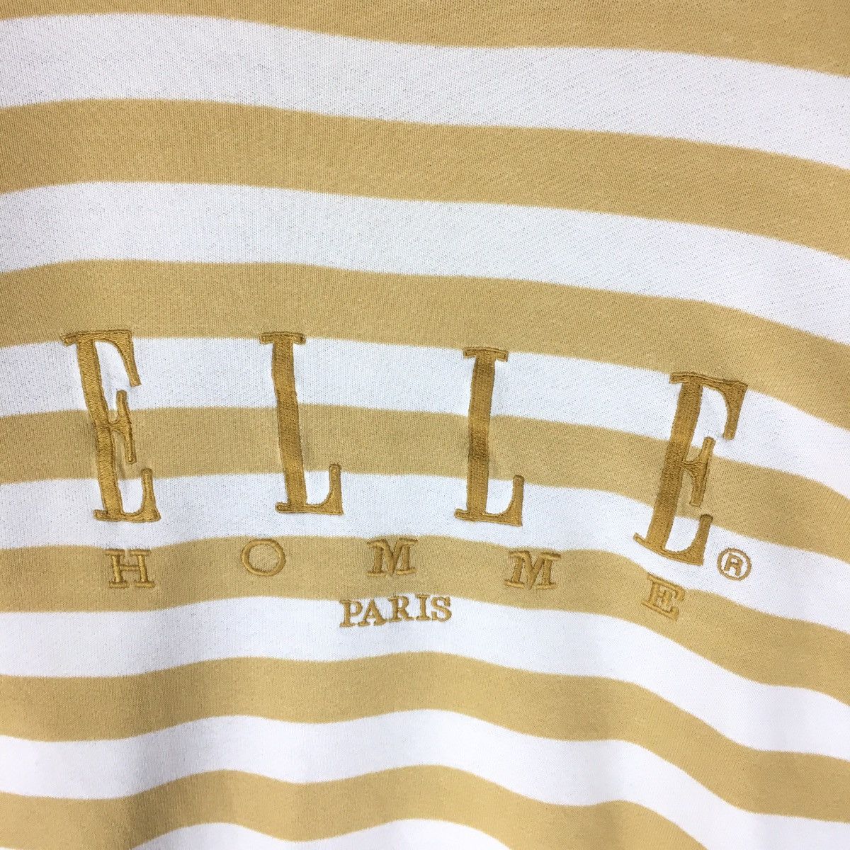 Vintage Vintage design Elle stripe embroidery sweatshirt jumper Size US L / EU 52-54 / 3 - 3 Thumbnail