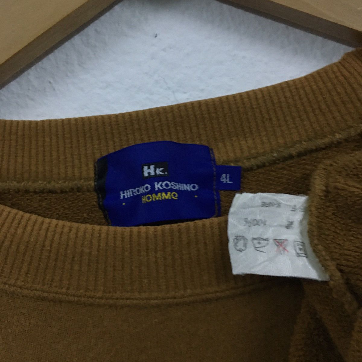 Hiroko Koshino Homme × Japanese Brand × Vintage Vtg Hiroko Koshino Homme Big Spellout Embroidery Pullover Size US XXL / EU 58 / 5 - 2 Thumbnail