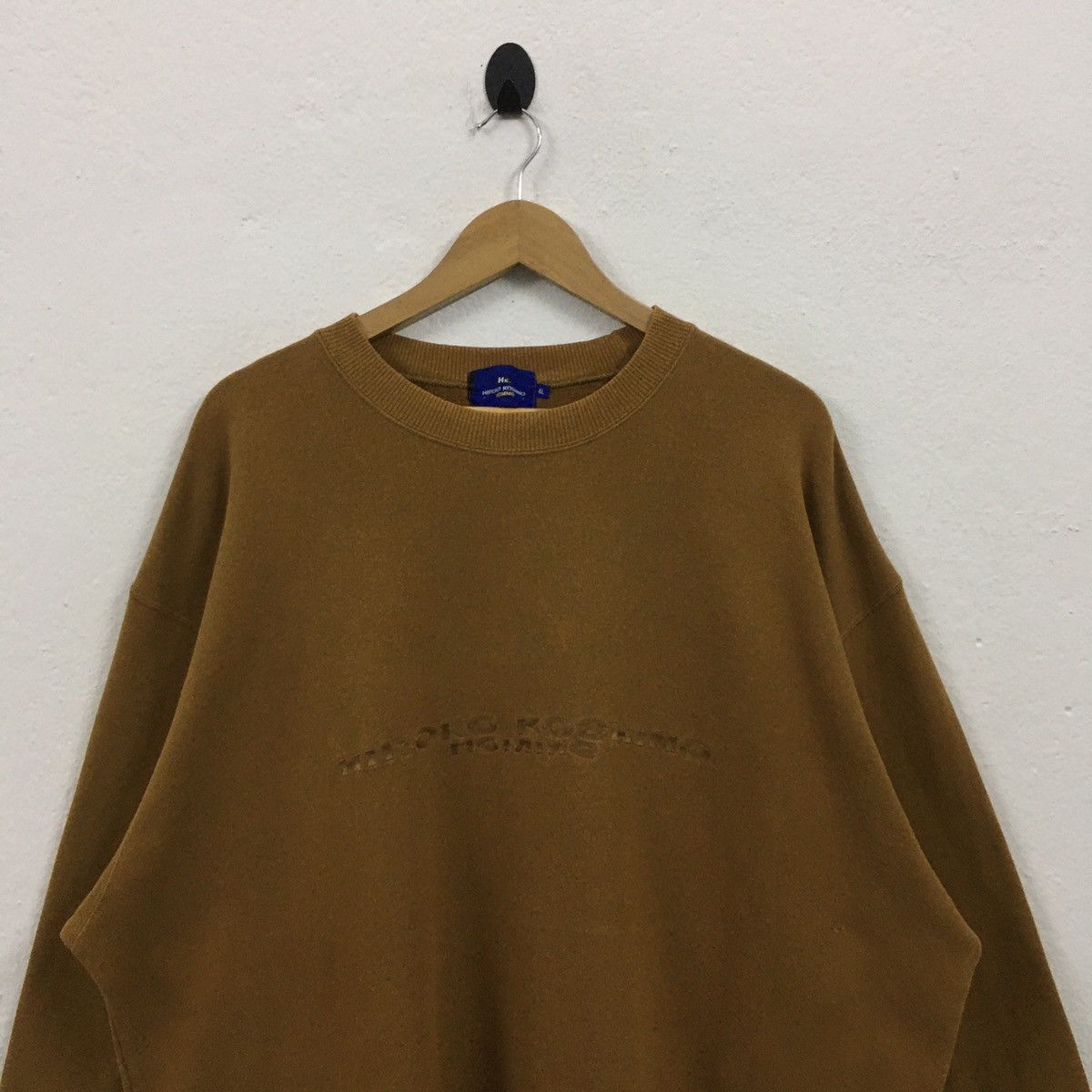Hiroko Koshino Homme × Japanese Brand × Vintage Vtg Hiroko Koshino Homme Big Spellout Embroidery Pullover Size US XXL / EU 58 / 5 - 3 Thumbnail