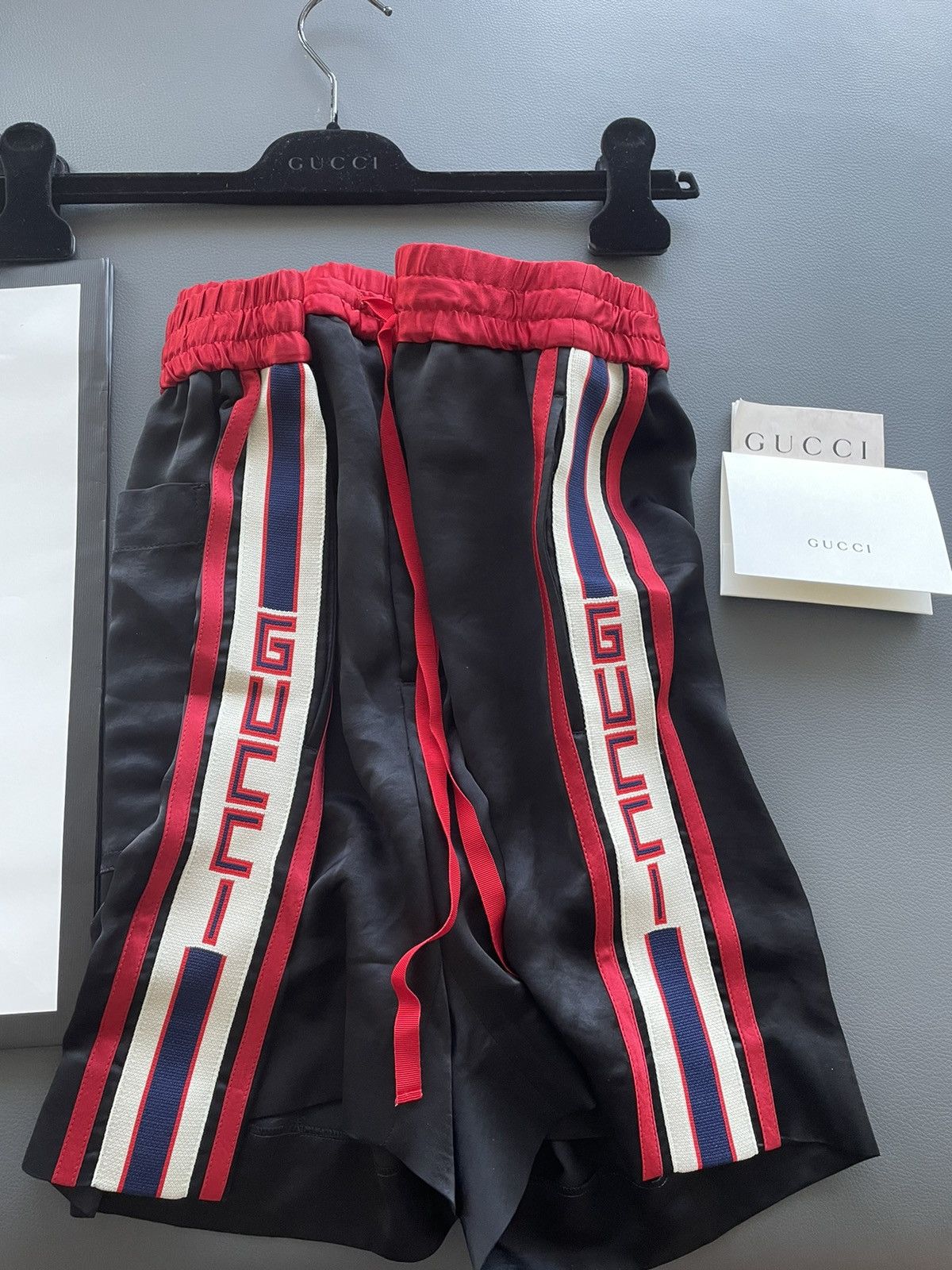 Gucci Limited Super Brand New Runway Gucci Track Shorts Size US 32 / EU 48 - 1 Thumbnail