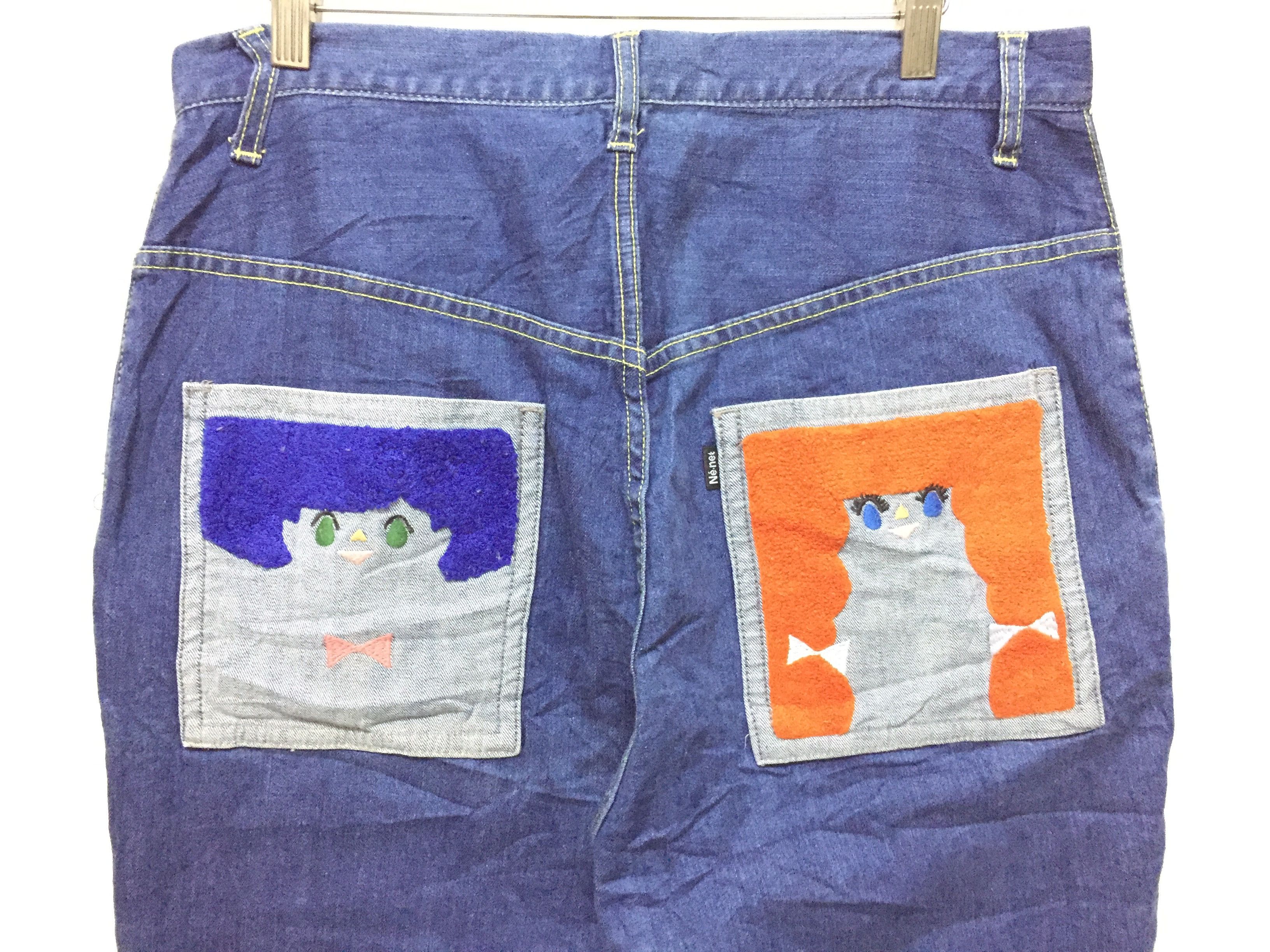 Issey Miyake × Japanese Brand × Ne-Net Ne-Net By Issey Miyake Pop Embordered pants Size US 31 - 2 Thumbnail