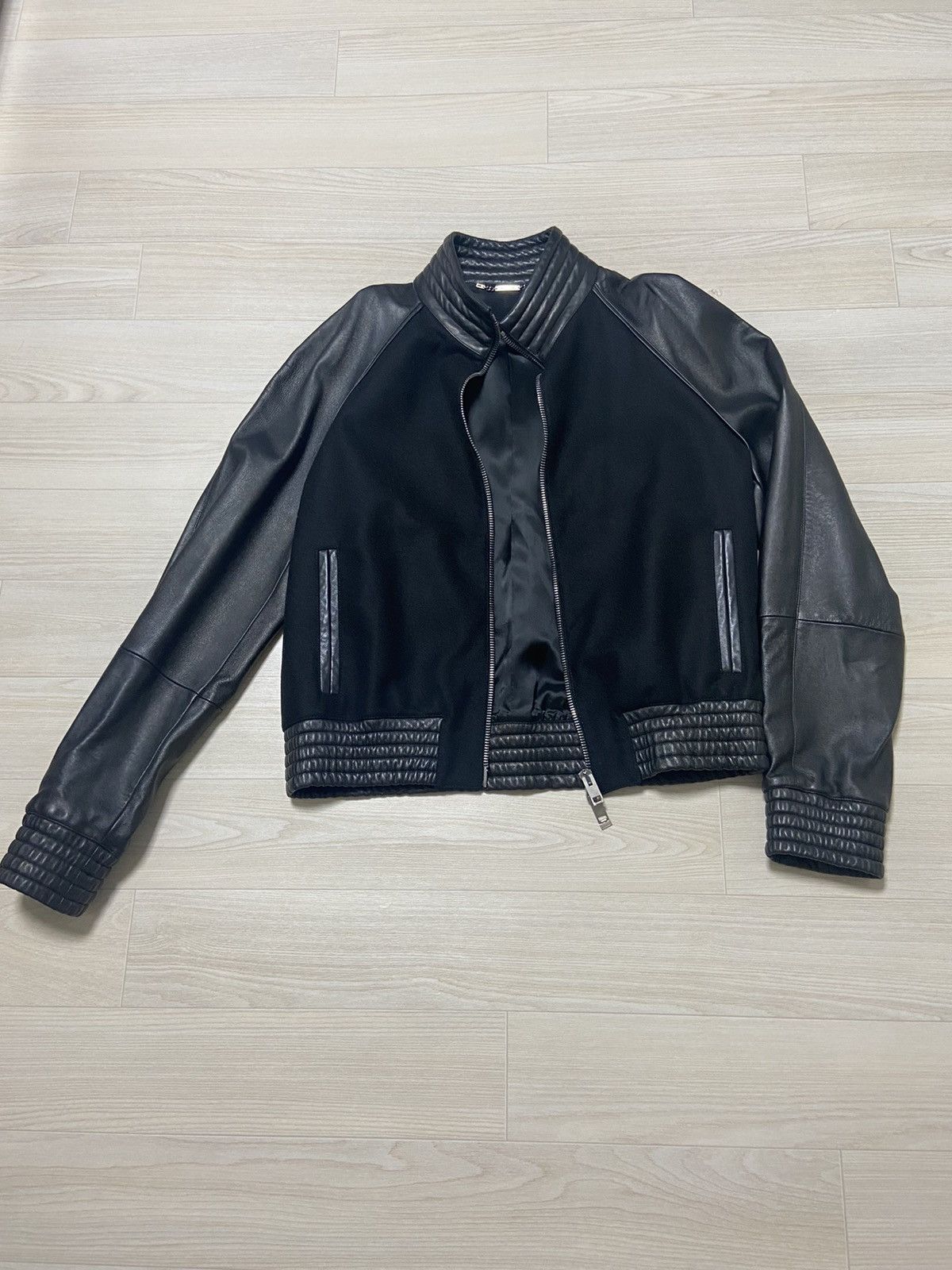 Dior 54 Dior Homme aw04 ‘VOTC’ virgin wool leather bomber jacket | Grailed