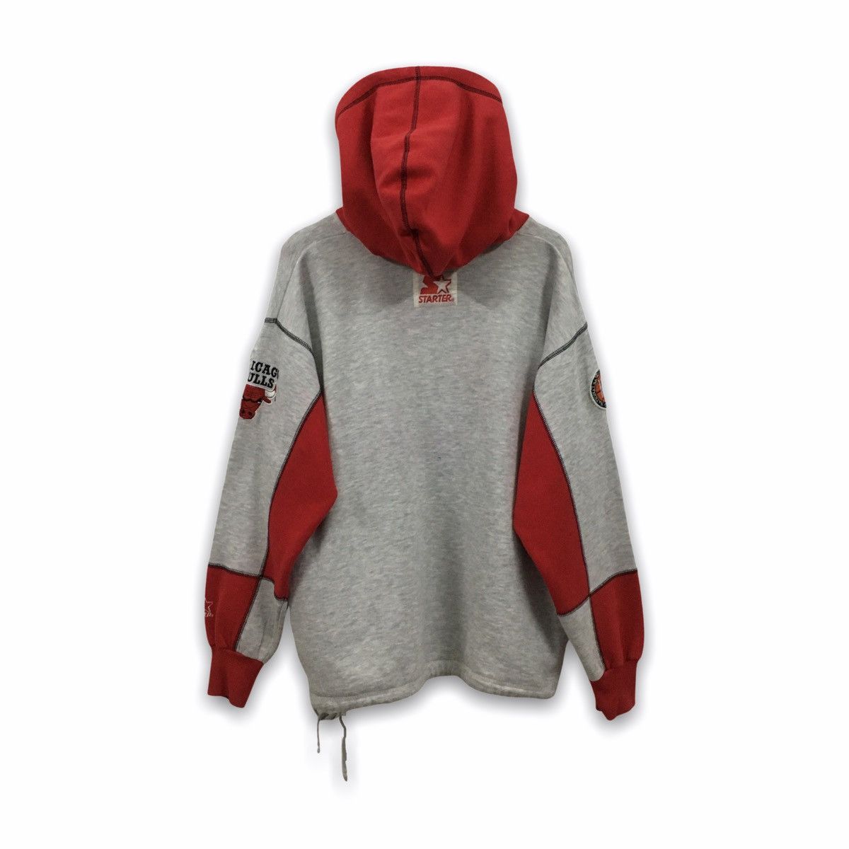 NBA × Vintage Rare Vintage NBA Chicago Bulls All Logo Embroidery Hoodie Size US M / EU 48-50 / 2 - 2 Thumbnail