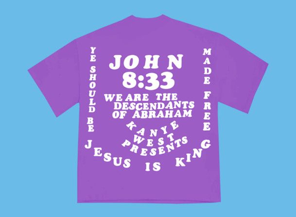 Cactus Plant Flea Market × Kanye West Small CPFM for JIK II Shirt Purple Tee Donda Jesus is King Size US S / EU 44-46 / 1 - 11 Thumbnail