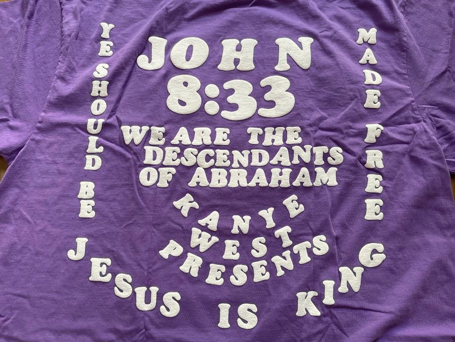 Cactus Plant Flea Market × Kanye West Small CPFM for JIK II Shirt Purple Tee Donda Jesus is King Size US S / EU 44-46 / 1 - 9 Thumbnail