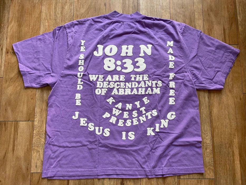 Cactus Plant Flea Market × Kanye West Small CPFM for JIK II Shirt Purple Tee Donda Jesus is King Size US S / EU 44-46 / 1 - 2 Thumbnail