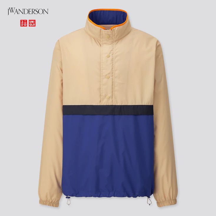 JW Anderson × Uniqlo Extra Small Beige Blue Pocketable Pullover Blouson Rain Size US XS / EU 42 / 0 - 8 Thumbnail