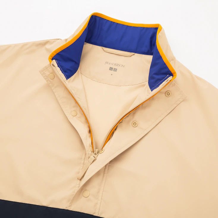 JW Anderson × Uniqlo Extra Small Beige Blue Pocketable Pullover Blouson Rain Size US XS / EU 42 / 0 - 9 Thumbnail