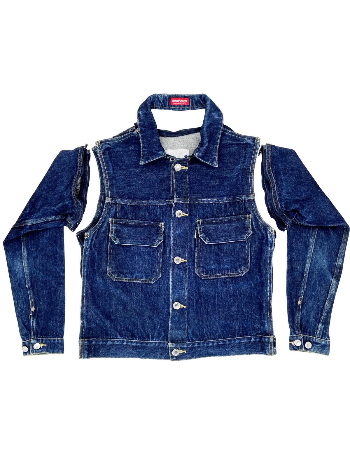 image of Aw99 Undercover Exchange “Small Parts” Denim Jacket in Indigo, Men's