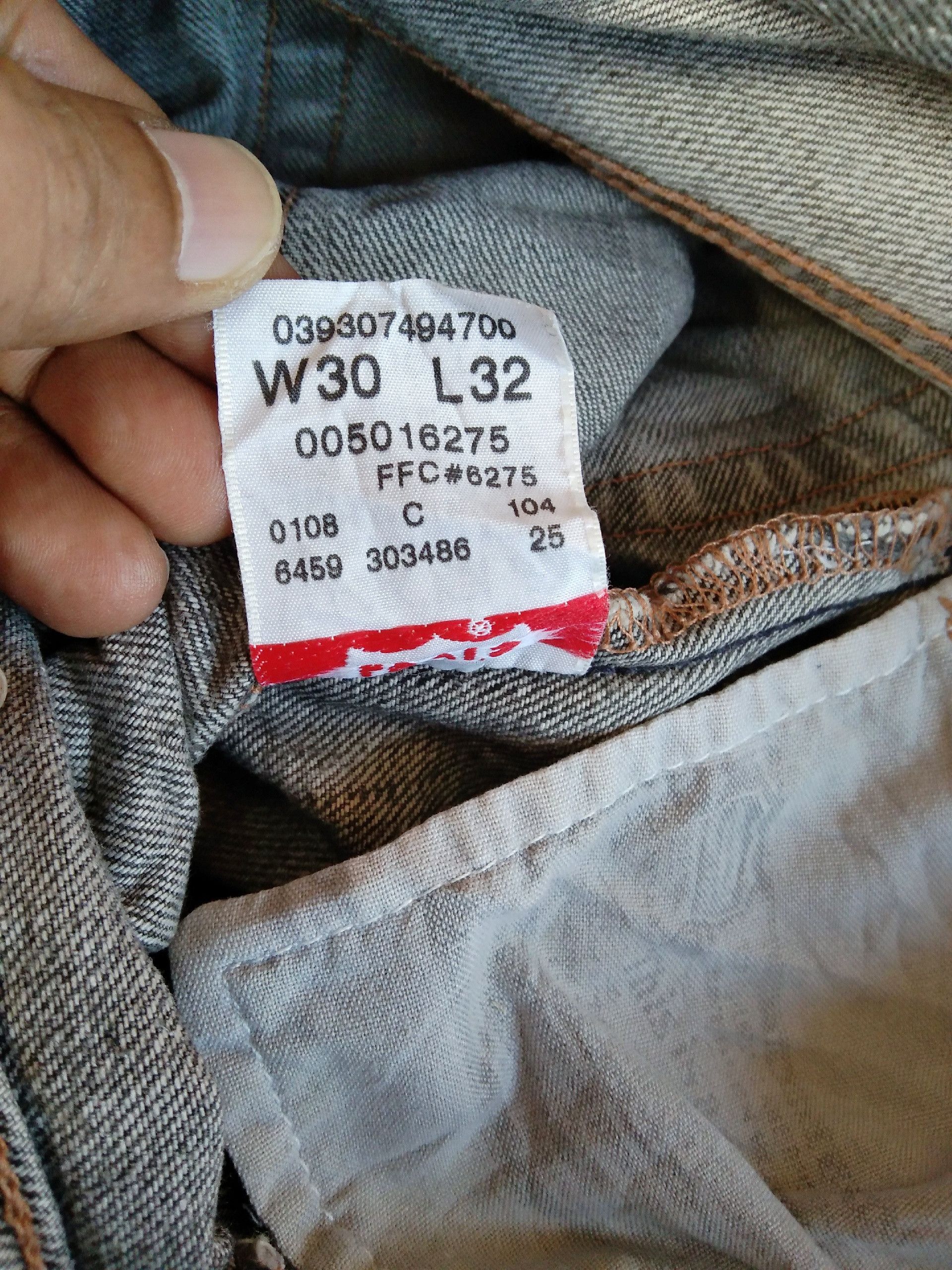 Levi's × Vintage Vintage Levis 501 Grey Straight Leg Distressed Jeans 30x32 Size US 30 / EU 46 - 6 Thumbnail