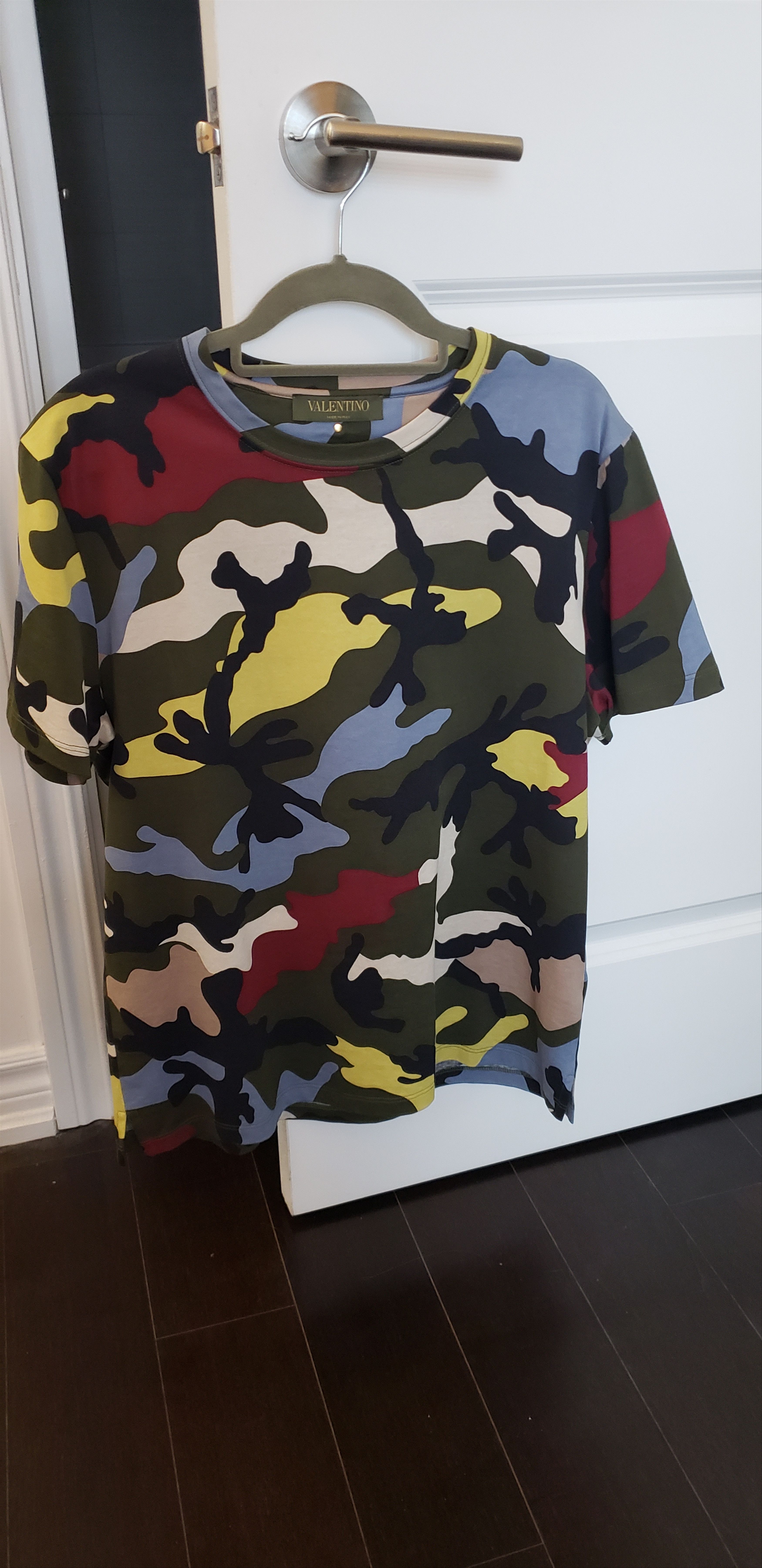 image of Valentino Camo T Shirts, Men's (Size Small)