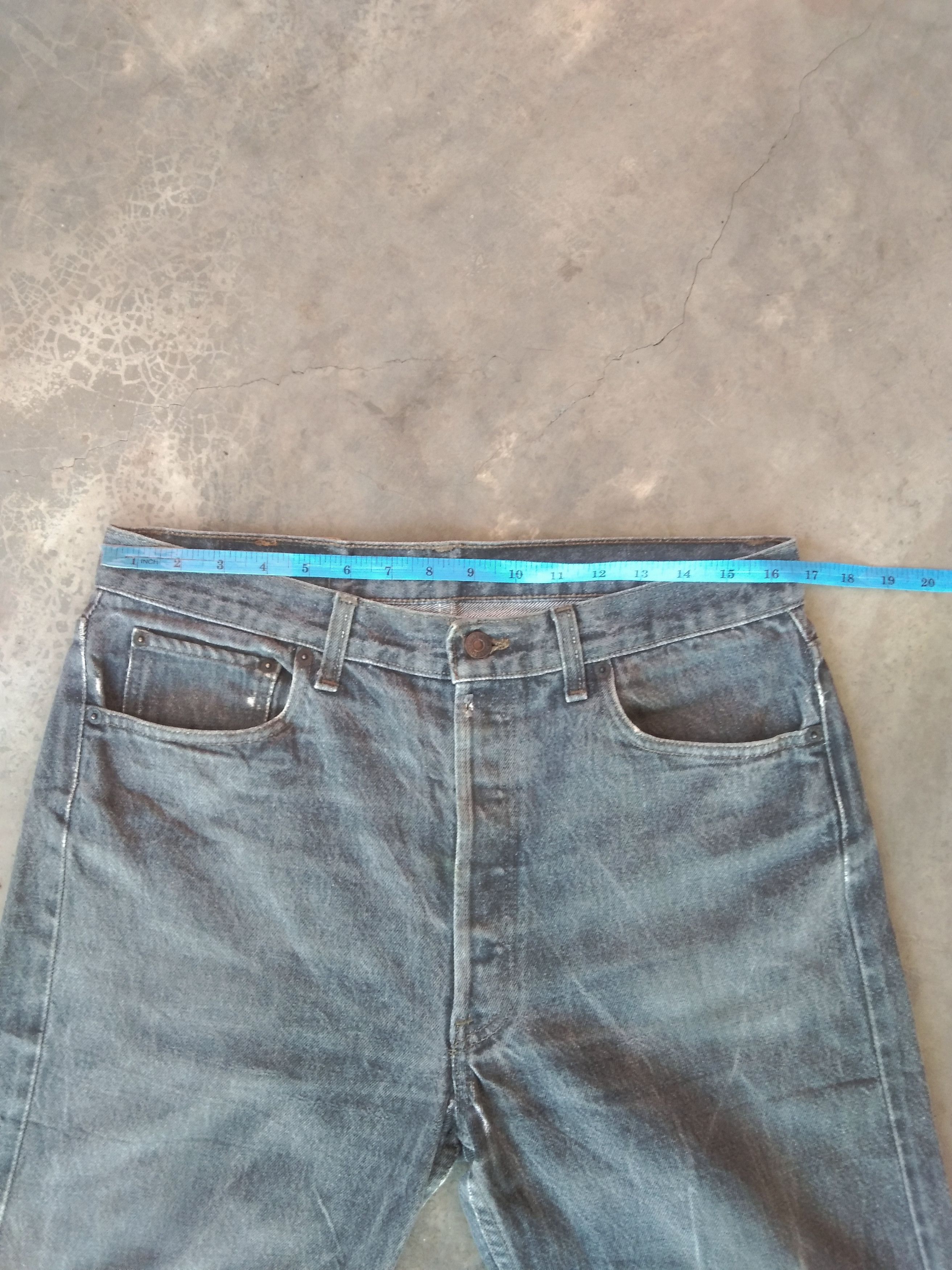 Levi's × Vintage 90s Vintage Levis 501 Made In USA Distressed Jeans 33x30 Size US 33 - 8 Thumbnail