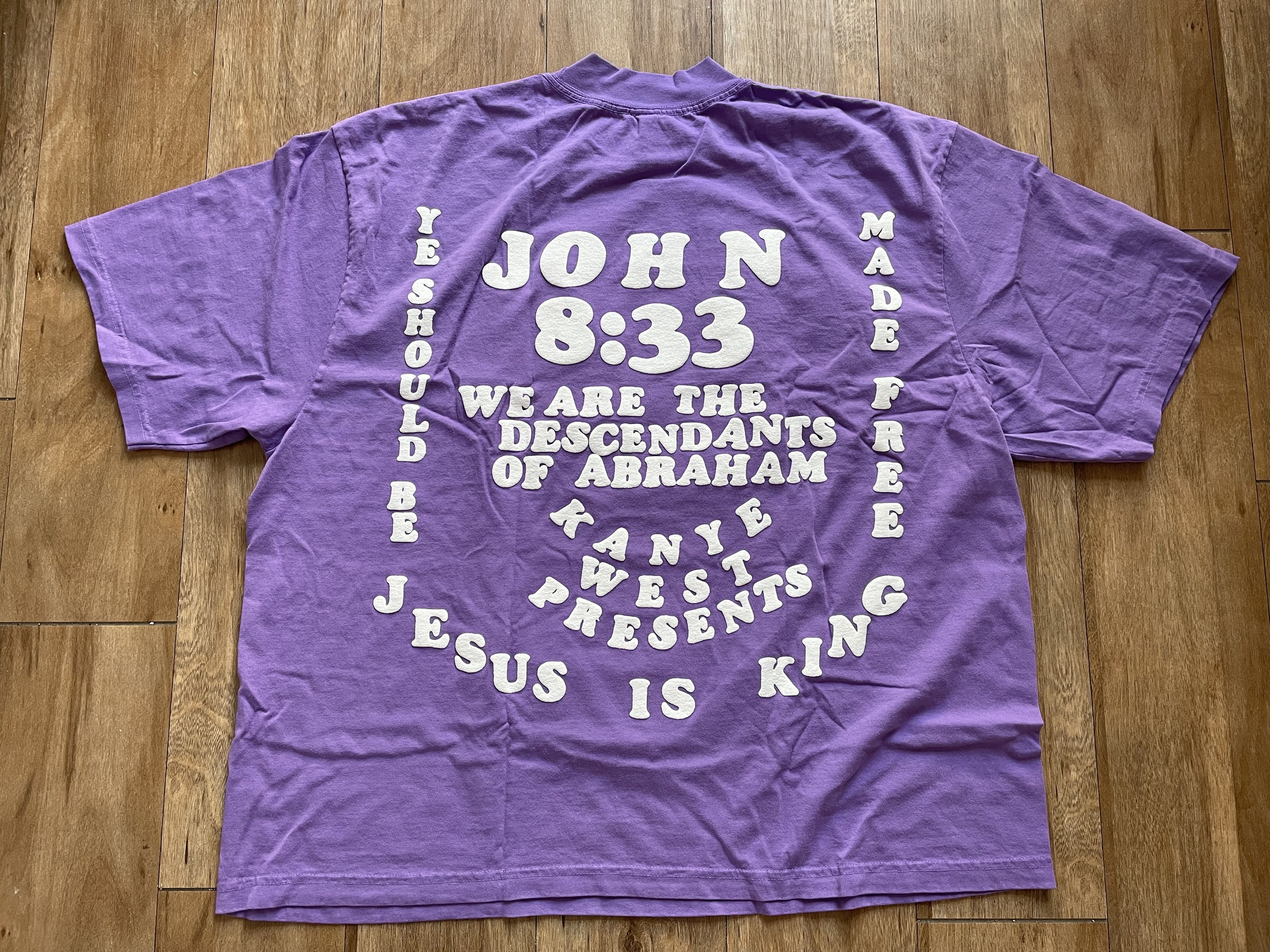 Cactus Plant Flea Market × Kanye West Medium CPFM for JIK II Shirt Purple Tee Donda Jesus is King Size US M / EU 48-50 / 2 - 2 Thumbnail