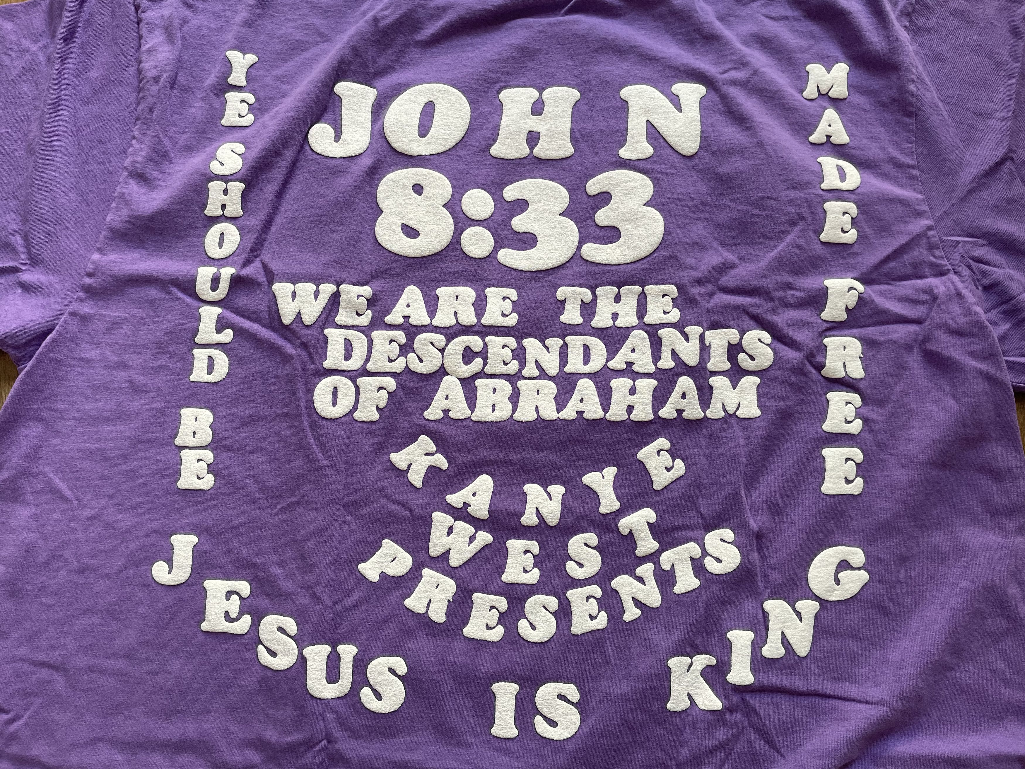 Cactus Plant Flea Market × Kanye West Medium CPFM for JIK II Shirt Purple Tee Donda Jesus is King Size US M / EU 48-50 / 2 - 9 Thumbnail