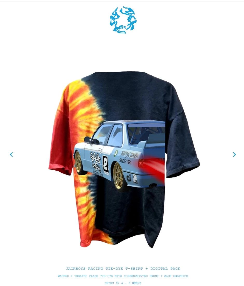 Travis Scott Medium Jackboys Racing Tie Dye Hot Wheels T-Shirt tee cactus Size US M / EU 48-50 / 2 - 11 Thumbnail