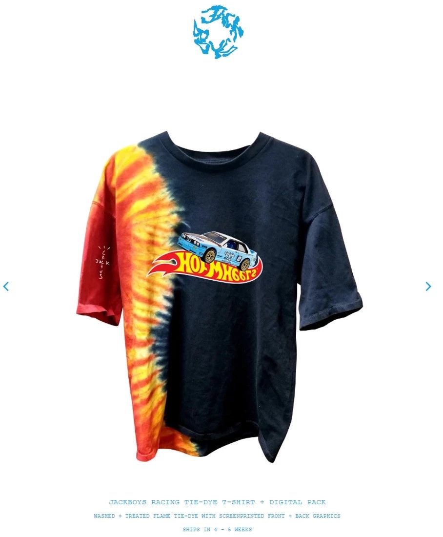 Travis Scott Medium Jackboys Racing Tie Dye Hot Wheels T-Shirt tee cactus Size US M / EU 48-50 / 2 - 10 Thumbnail