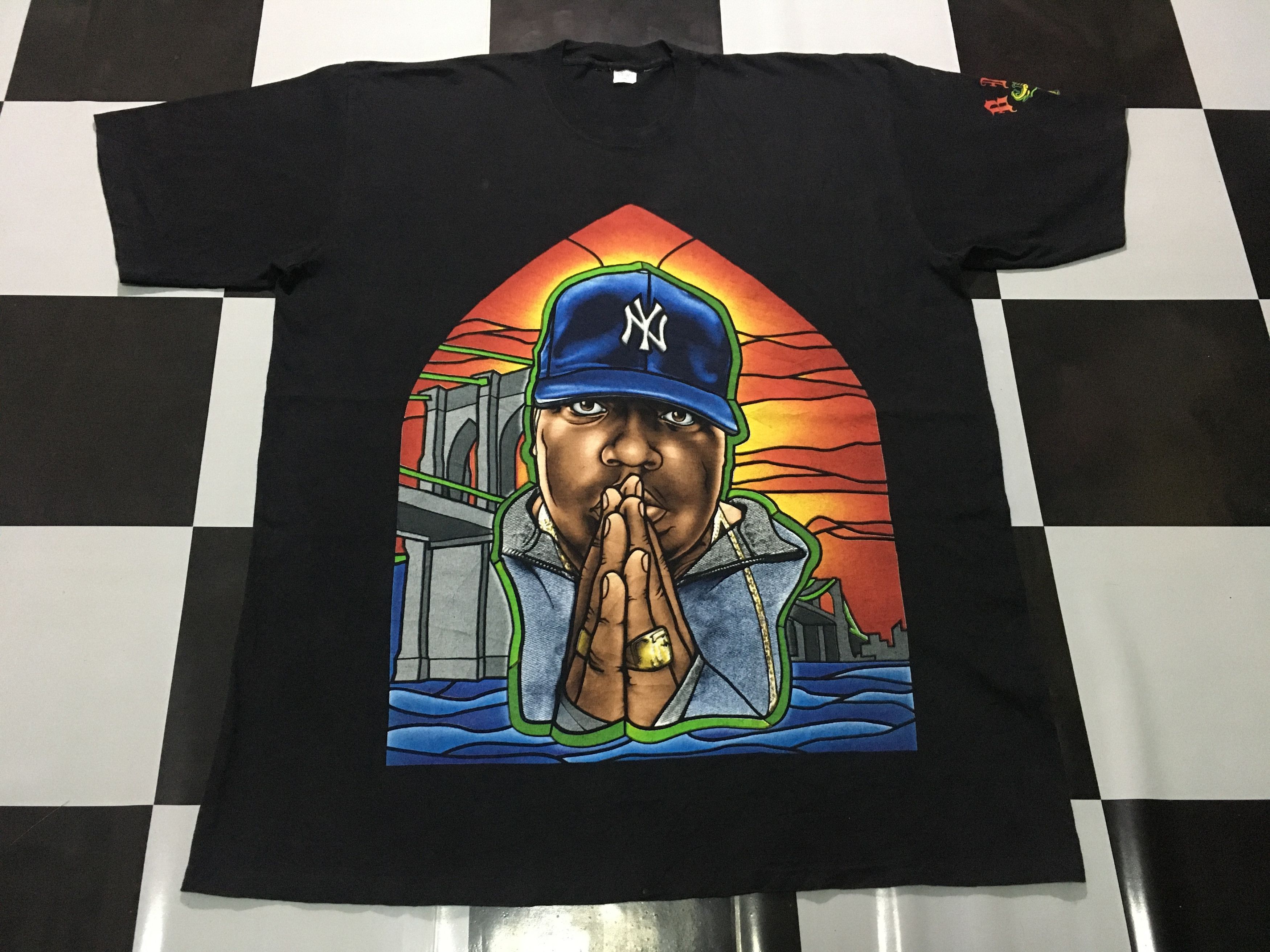Rap Tees × Vintage Vintage Notorious BIG Shirt Biggie Smalls 90s Single stitch Size US XXL / EU 58 / 5 - 2 Thumbnail